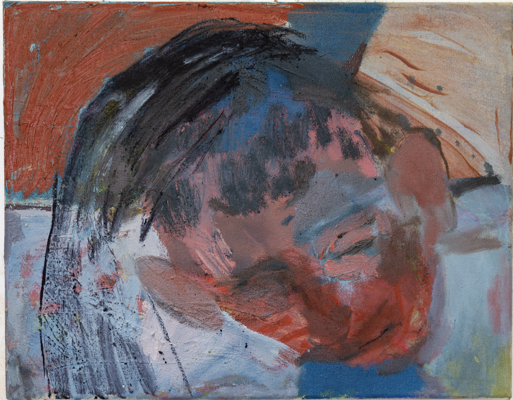 To Kiss You Now Would Be Too Soon, To Hold You It'd Be Too Late

35cm x 45cm oil, charcoal on canvas (2022)