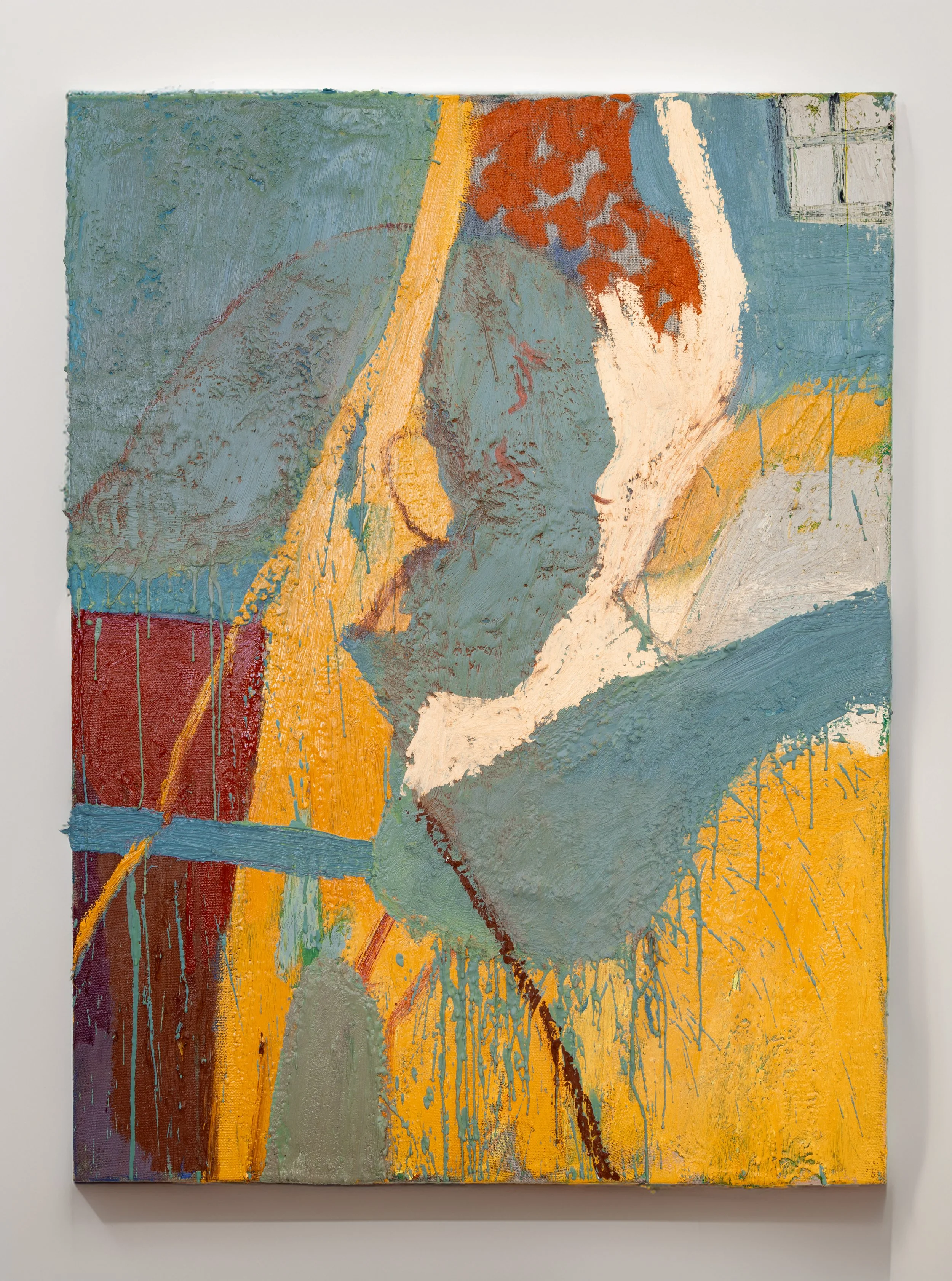Acts of Devotion 

60cm x 80 cm oil encaustic, and charcoal on linen (2025)