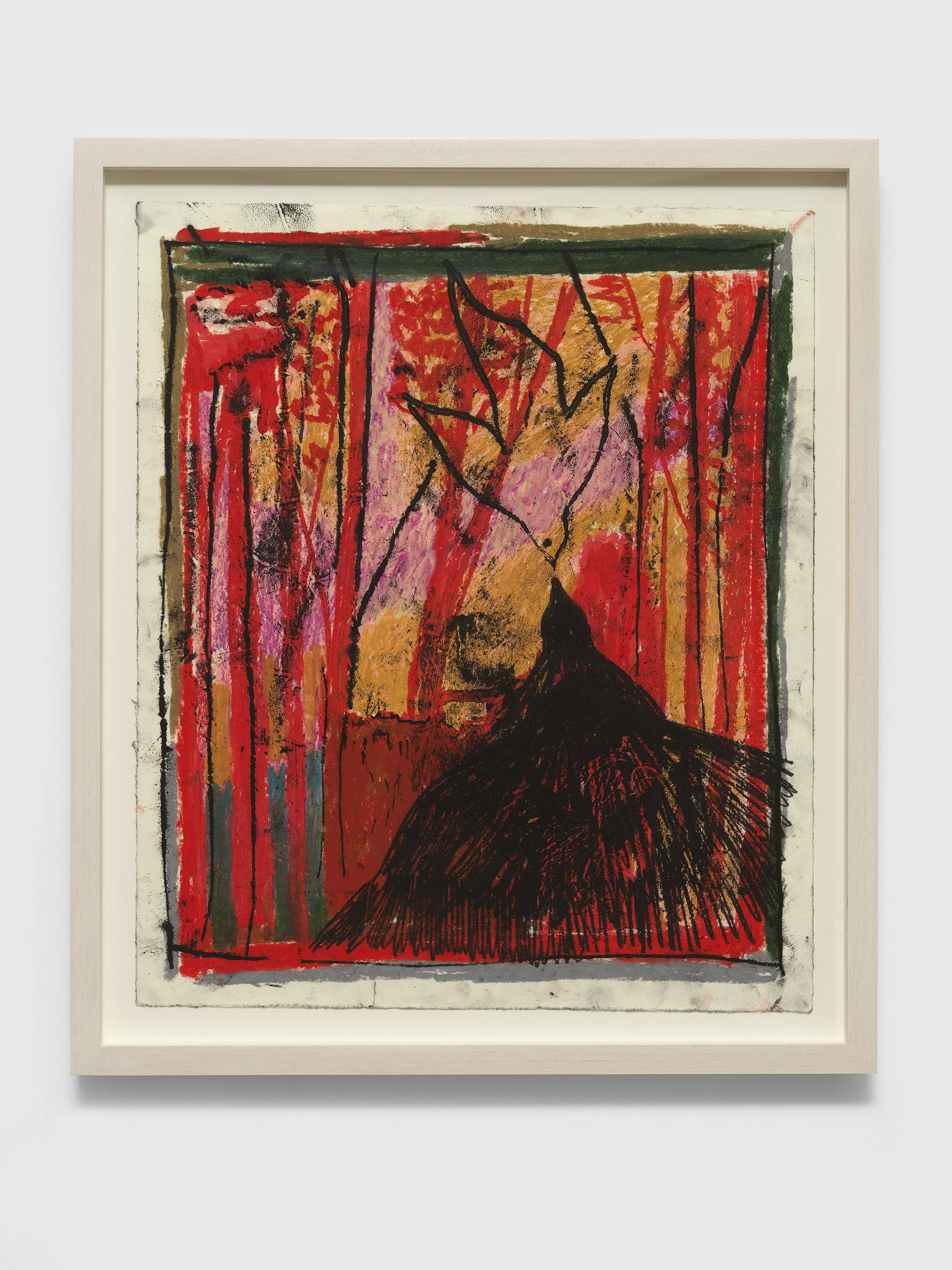 As Above So Below oil pastel and etching ink on Awagami Paper 20 x 16 in. (50.8 x 40.6 cm.) 2025