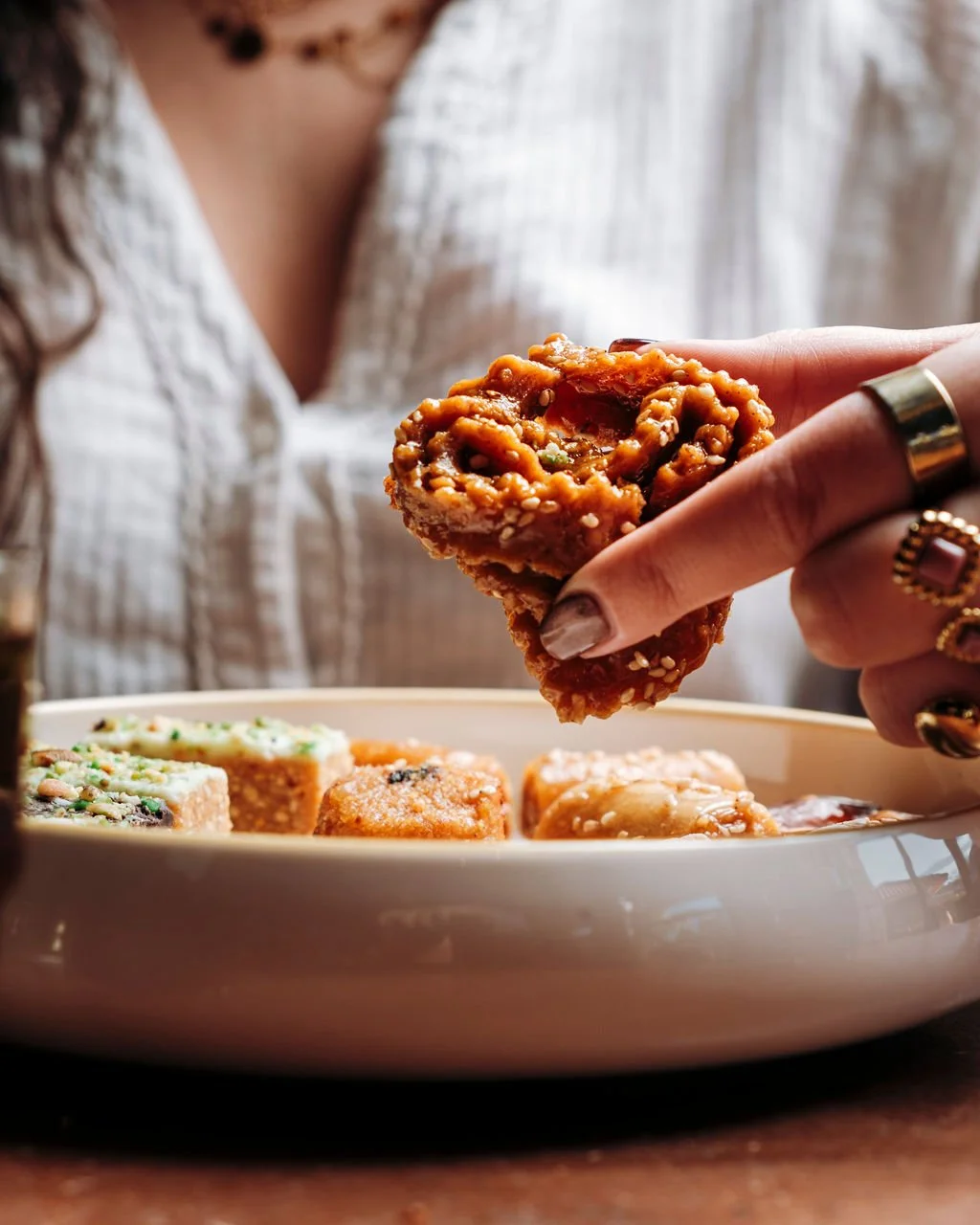 Photographie culinaire de dessert marocain, restaurant Le Tajinier à Lescar, Pyrénées-Atlantiques
