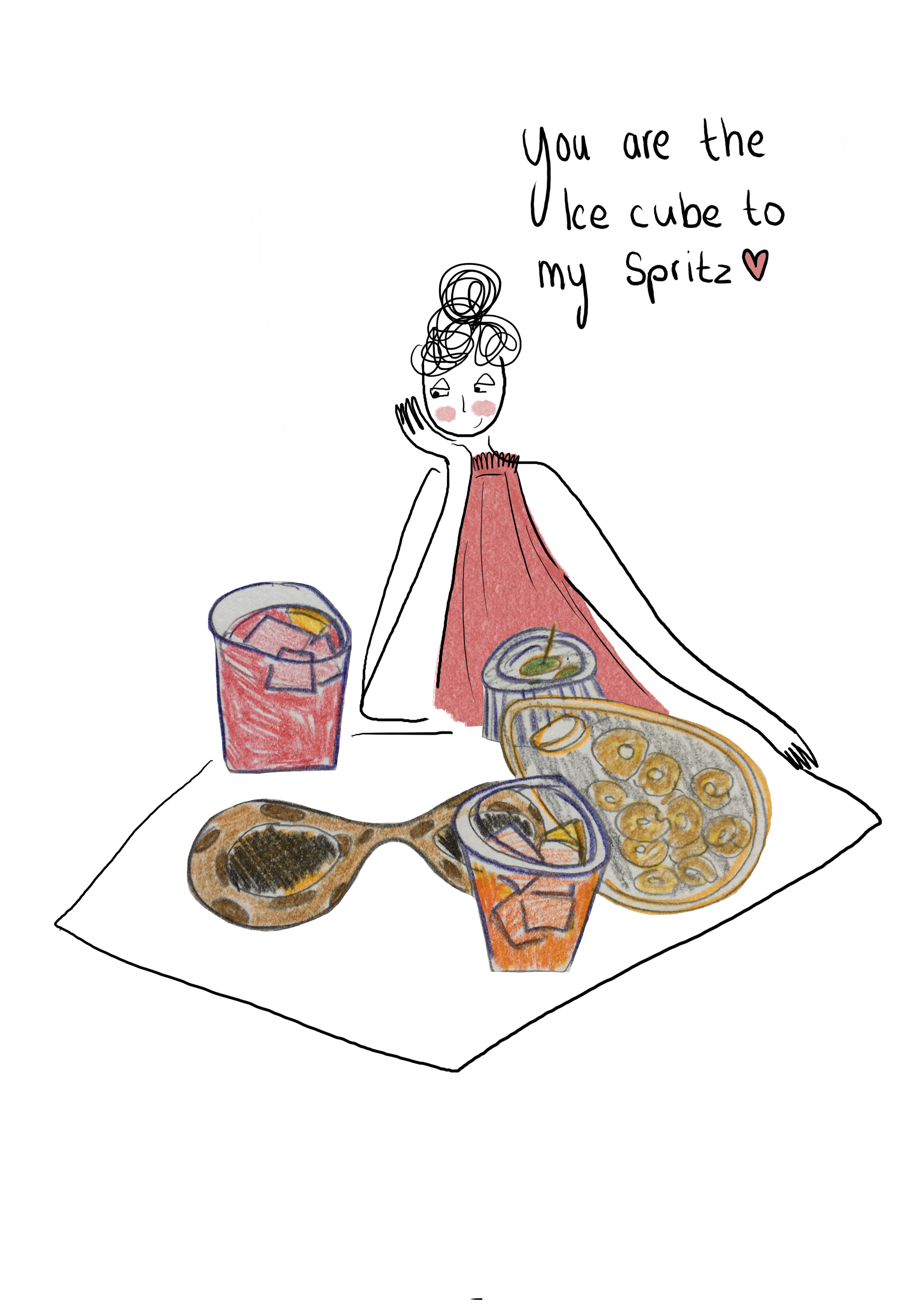 you are the ice cube to my spritz