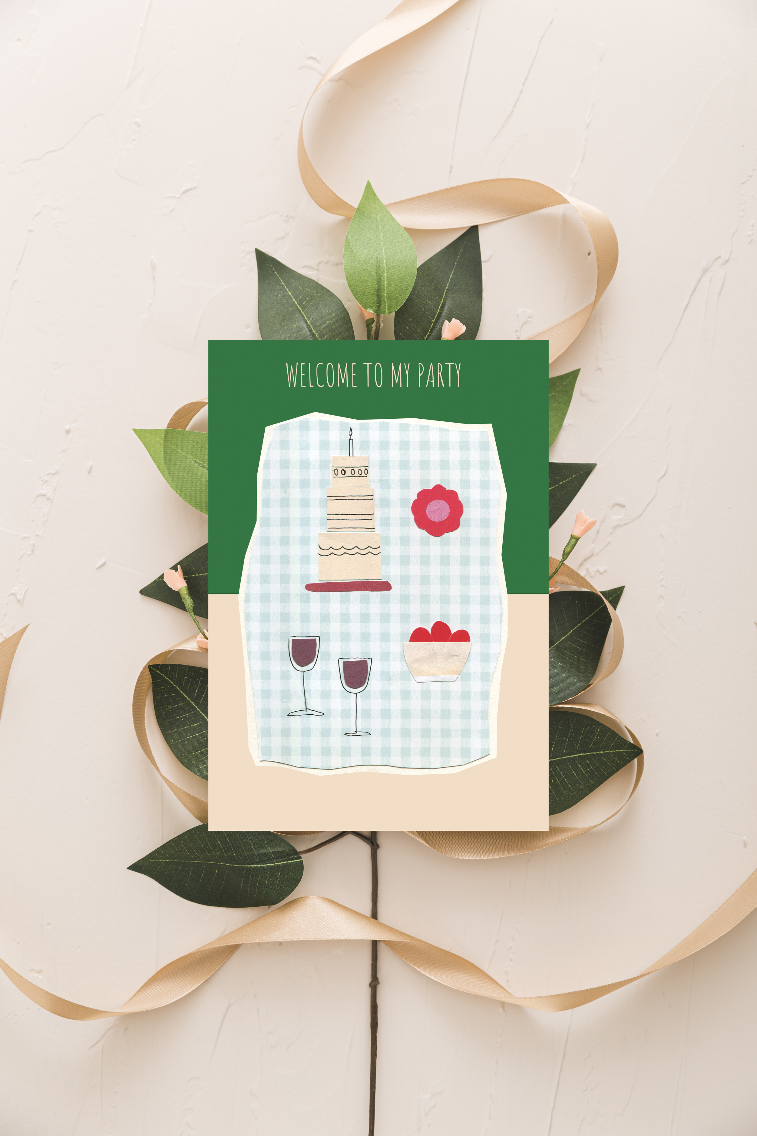 Welcome to my party card 