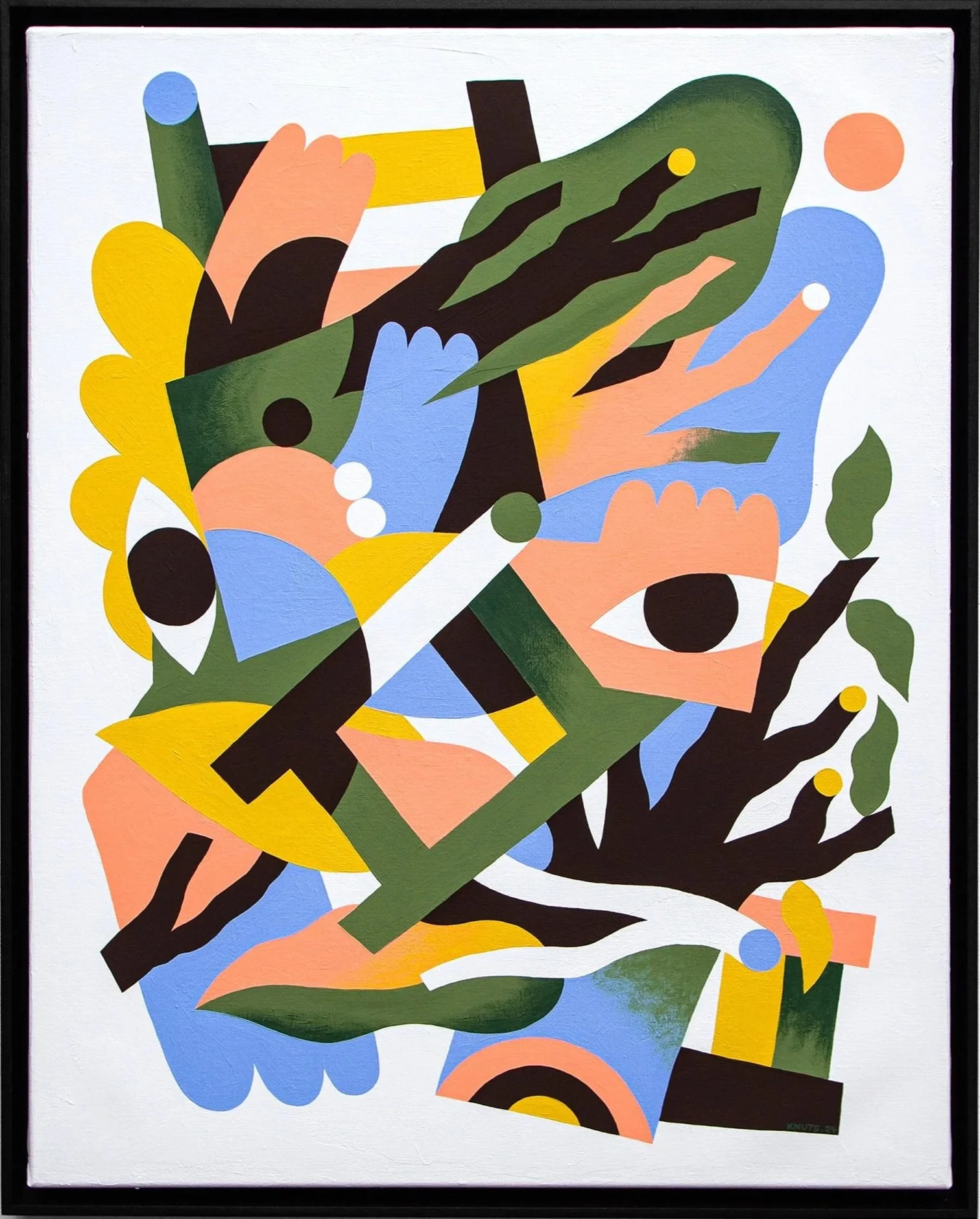 FACE À L'INCONSCIENCE  
92 x 73 cm