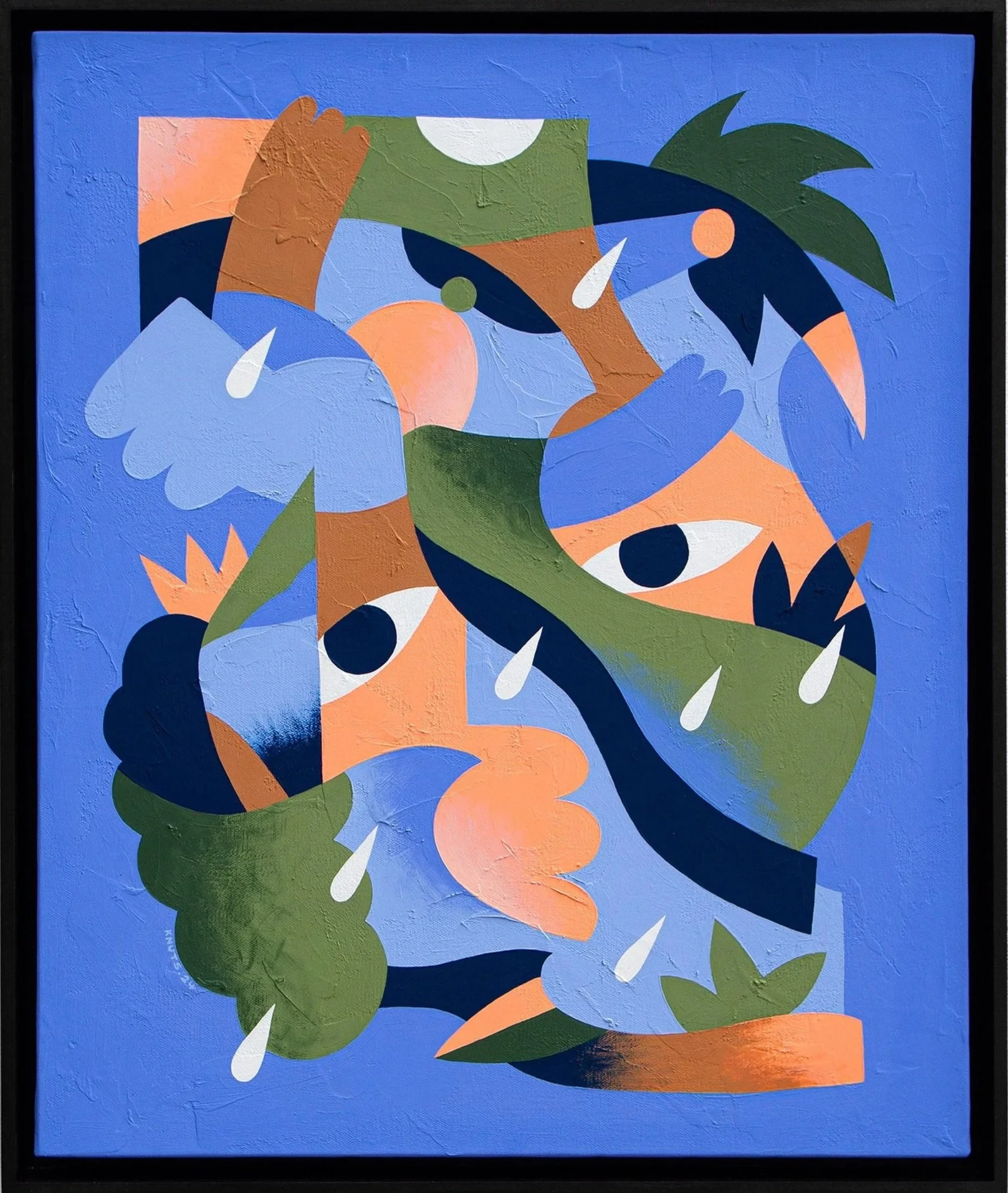 FACE À LA CRAINTE  
65 x 54 cm