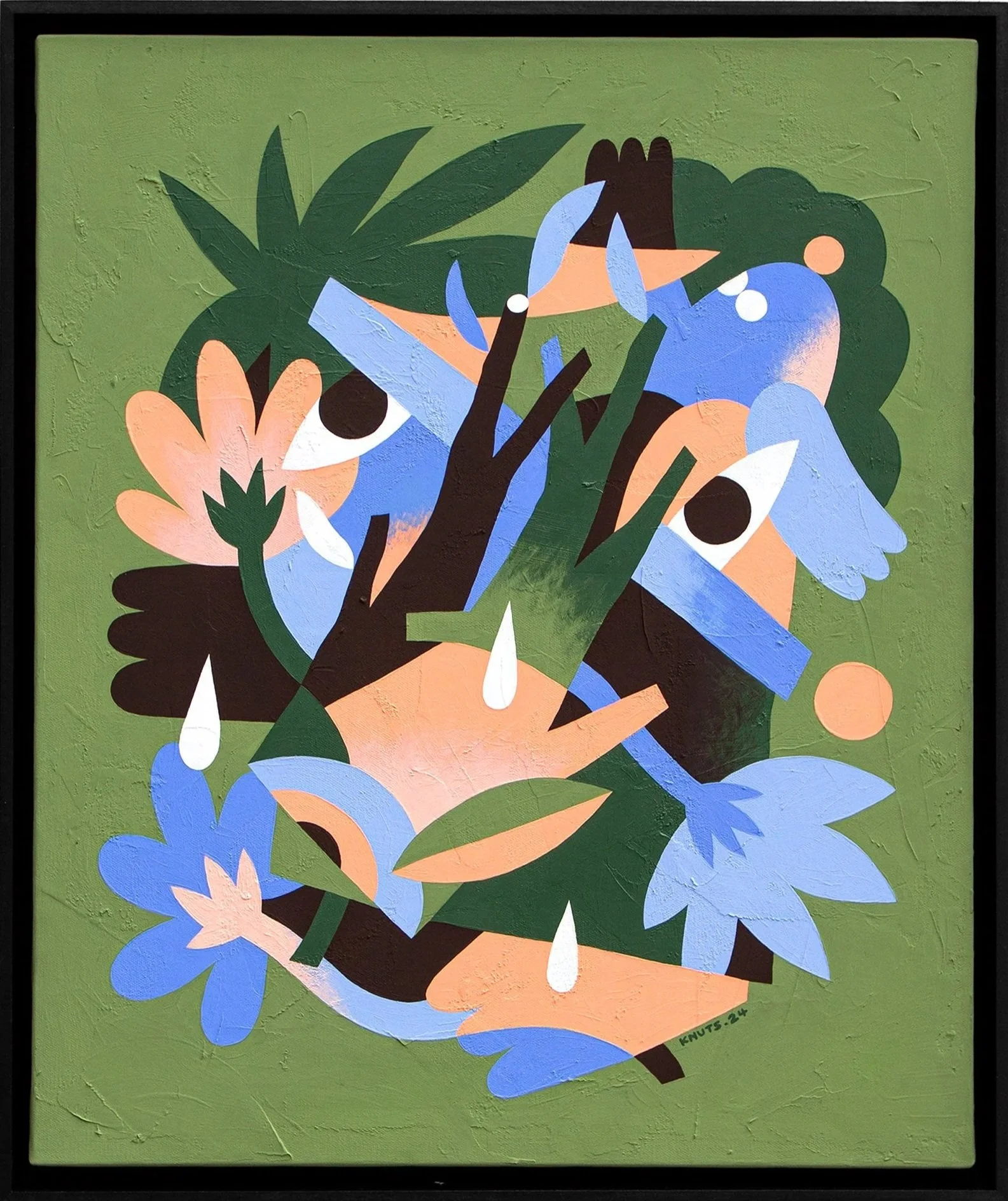 FACE À L'ÉCLOSION  
65 x 54 cm