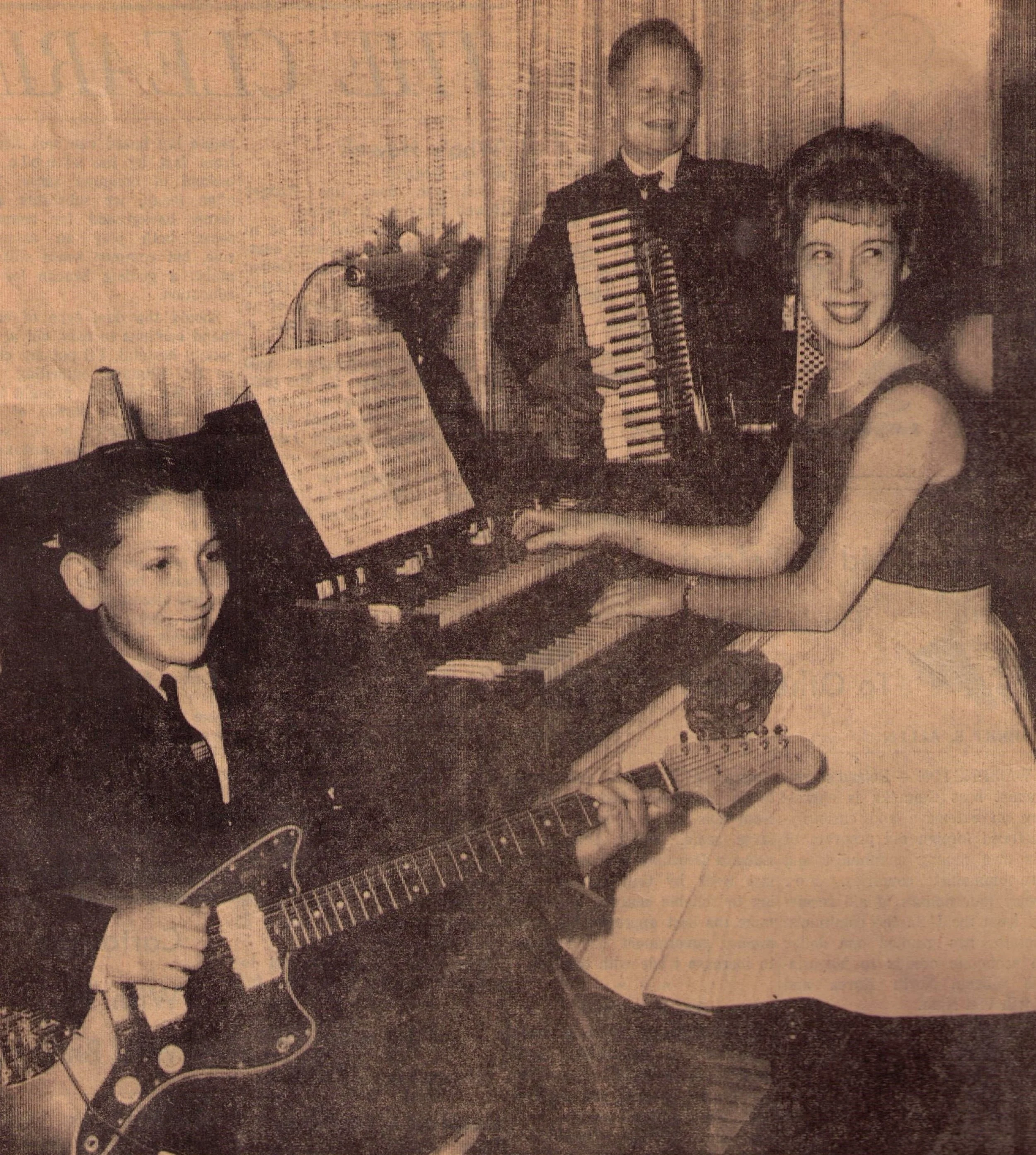 DAVID AMARO, KEN LEJA, BARBARA KOEKSTRA, IRVINE COAST COUNTRY CLUB 1962