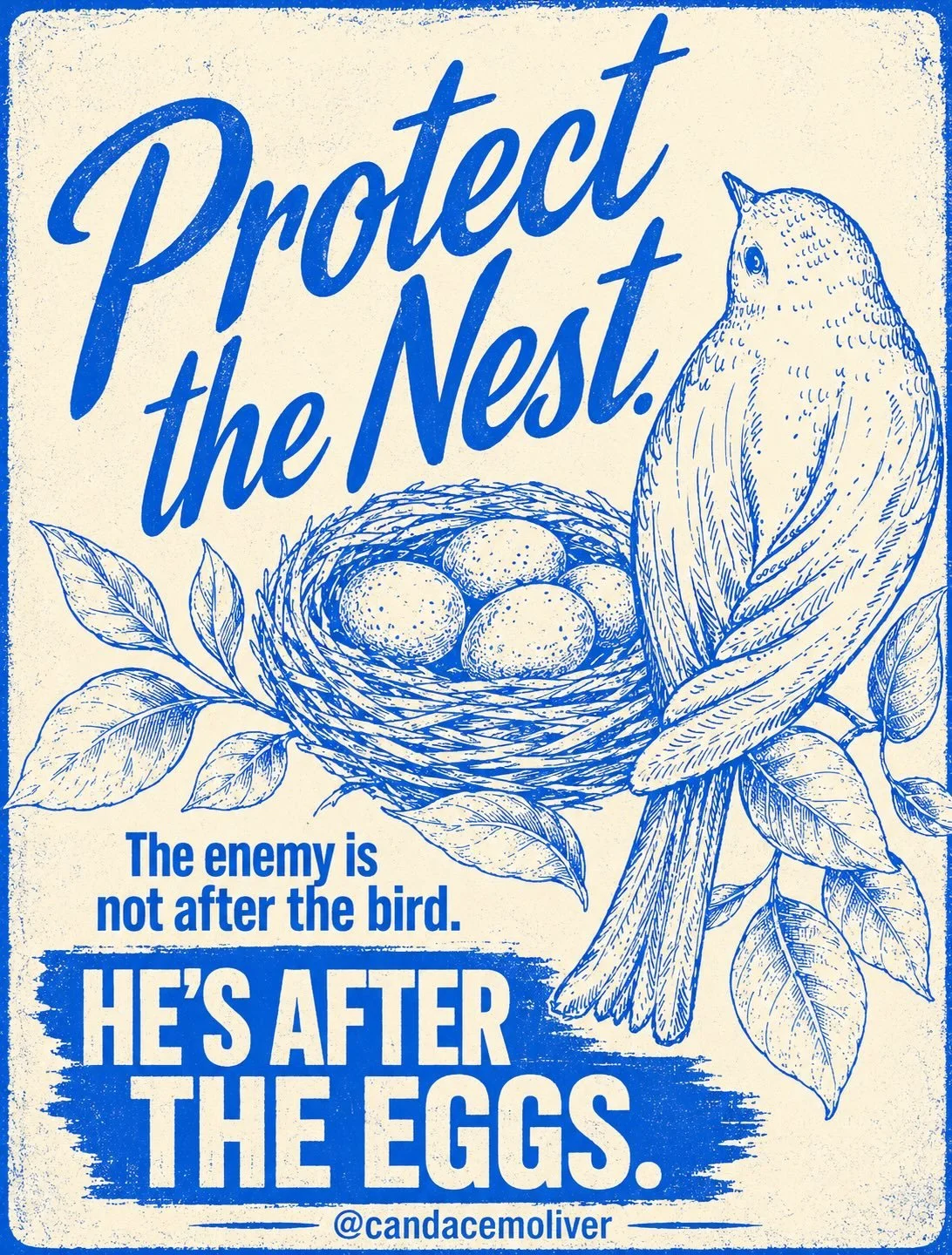 PROTECT THE NEST. Swipe to the end 👀 

This whole message started because a bird began building a nest on my front door.

Day after day, we watched her build it carefully. Piece by piece. Twig by twig. Then eventually&hellip; four little eggs sat in
