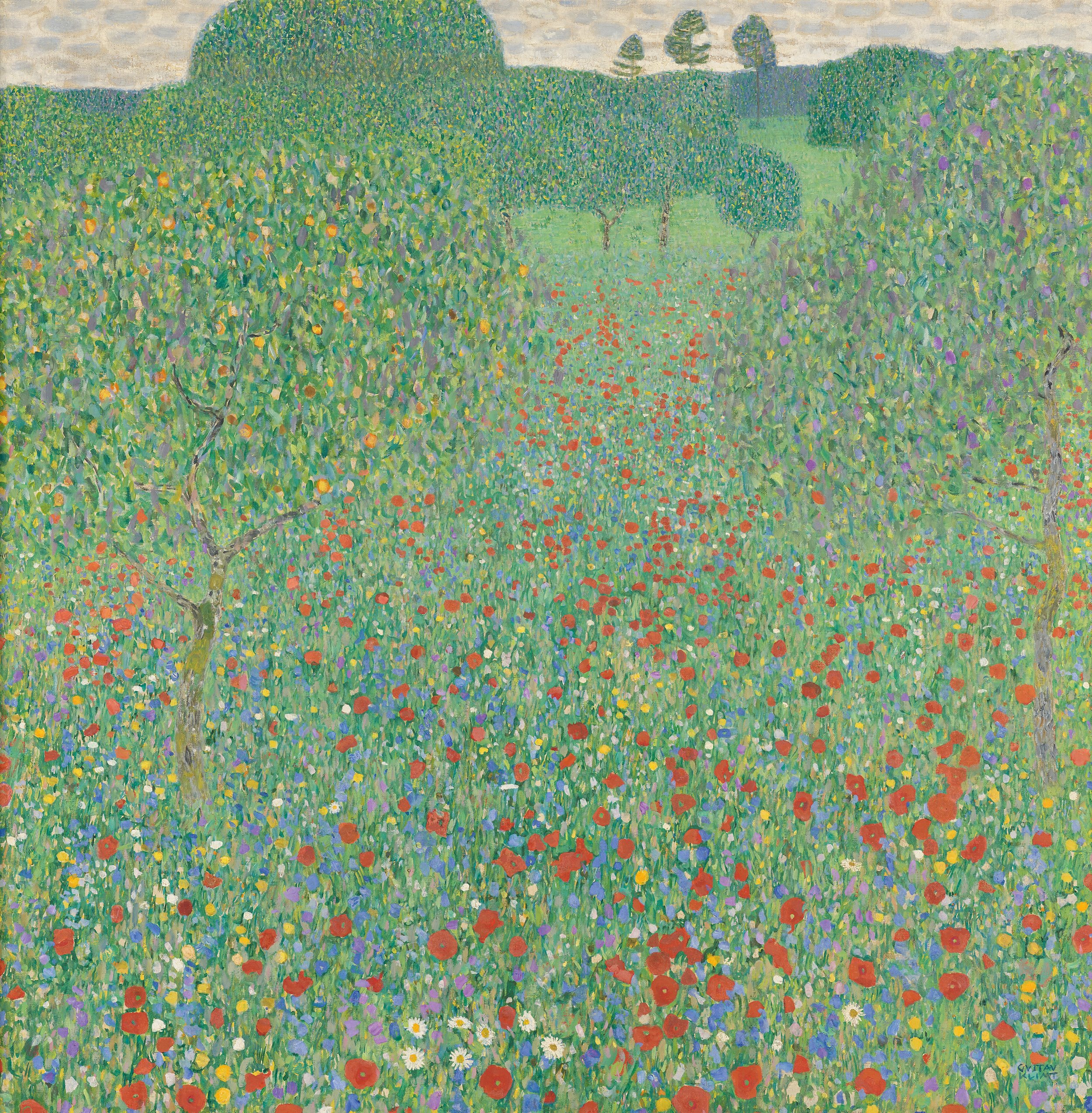 Gustav Klimt, Flowering Poppies, 1907 Belvedere.jpeg