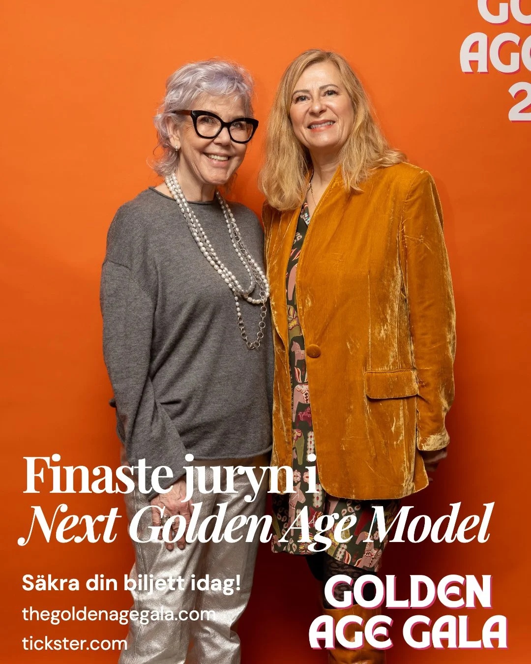 Nu &auml;r juryn klar med sitt arbete!⁠
⁠
Finalisterna i Next Golden Age Model presenteras i veckan, och vi tackar v&aring;r fina jury som h&auml;r representeras av  Linnea &Ouml;st @argatantenofficiell⁠
 och Agneta Elmeg&aring;rd @agnetaelmegard .⁠
