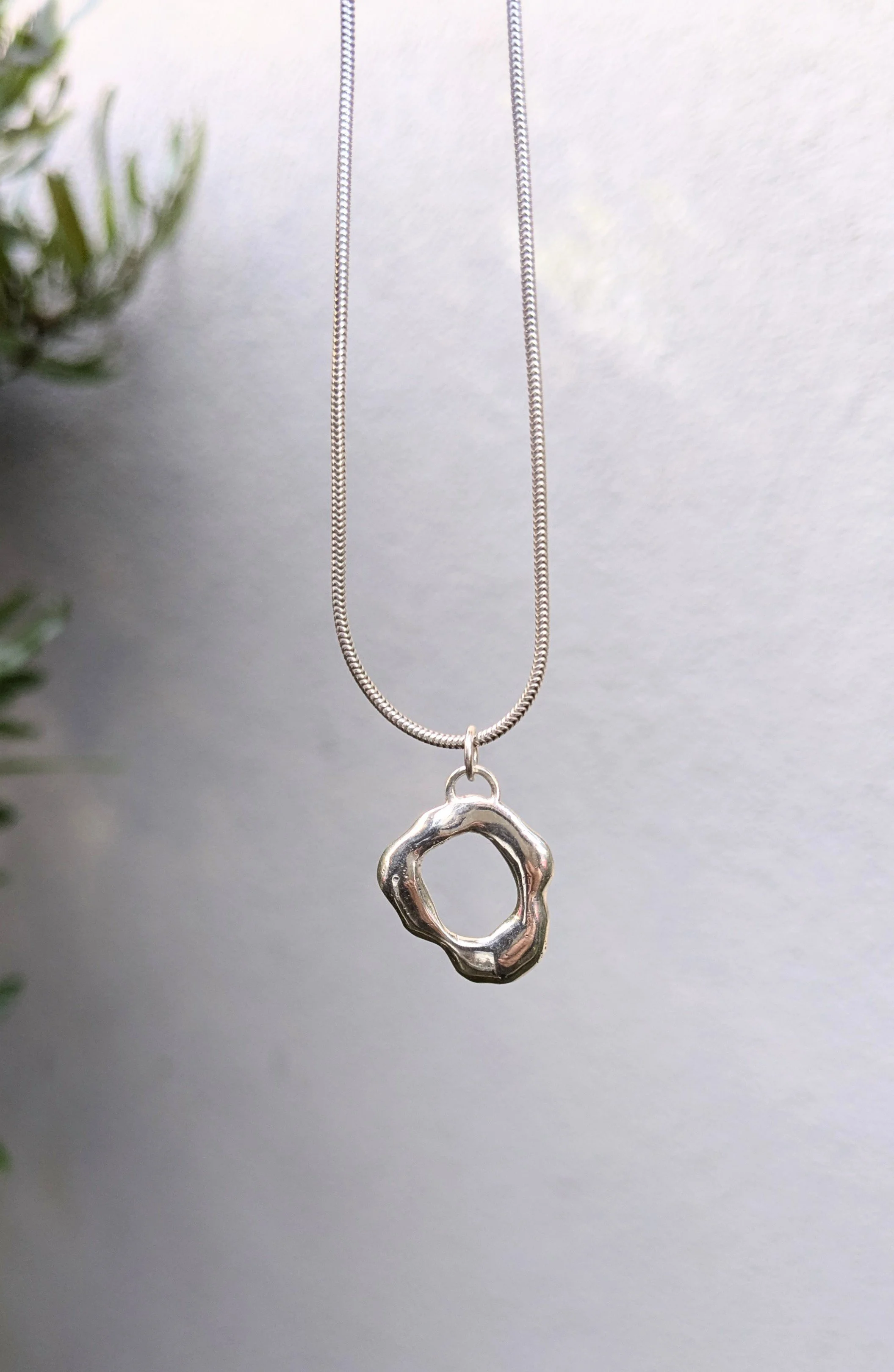 Silver Melty Necklace