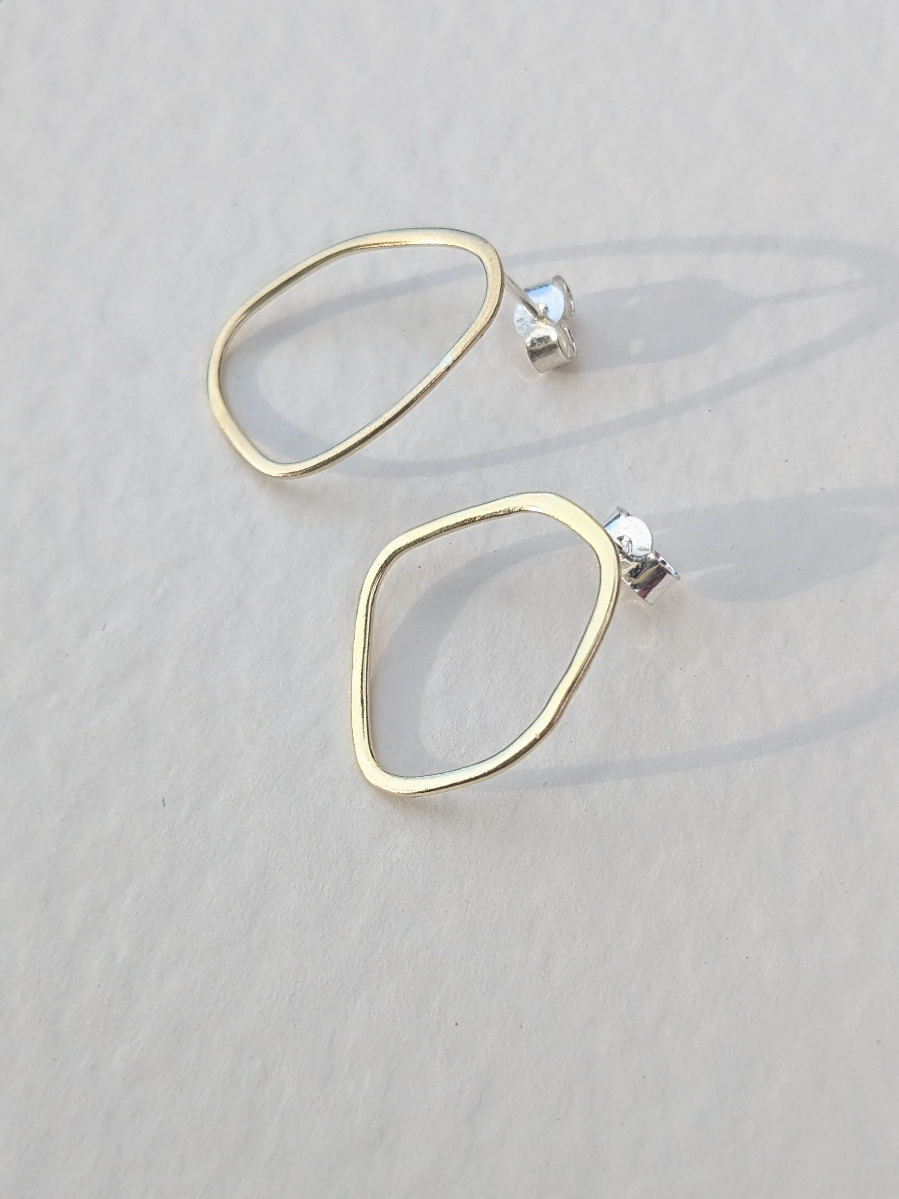 Brass Asymmetric Studs 4