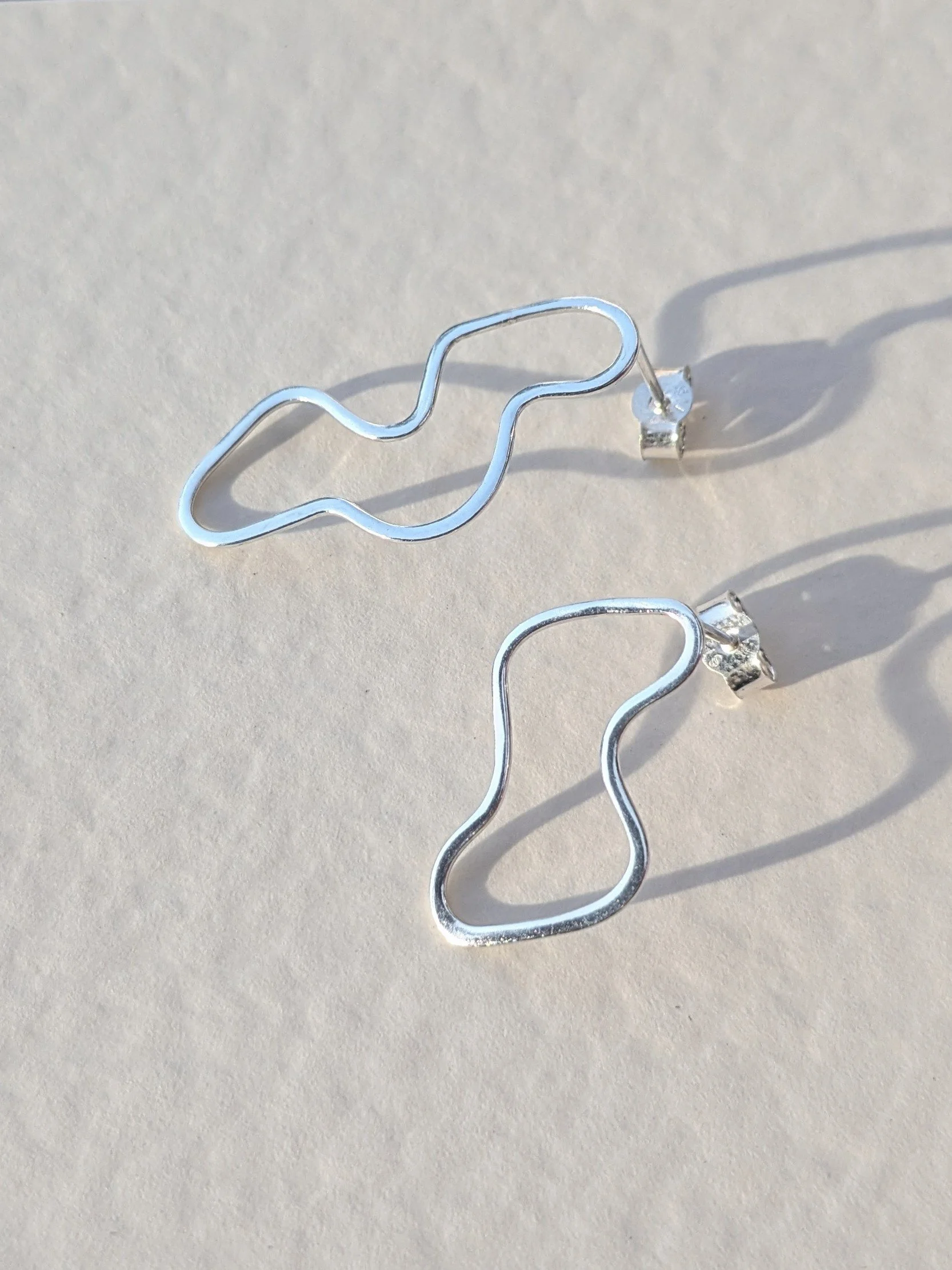 Silver Asymmetric Studs 3