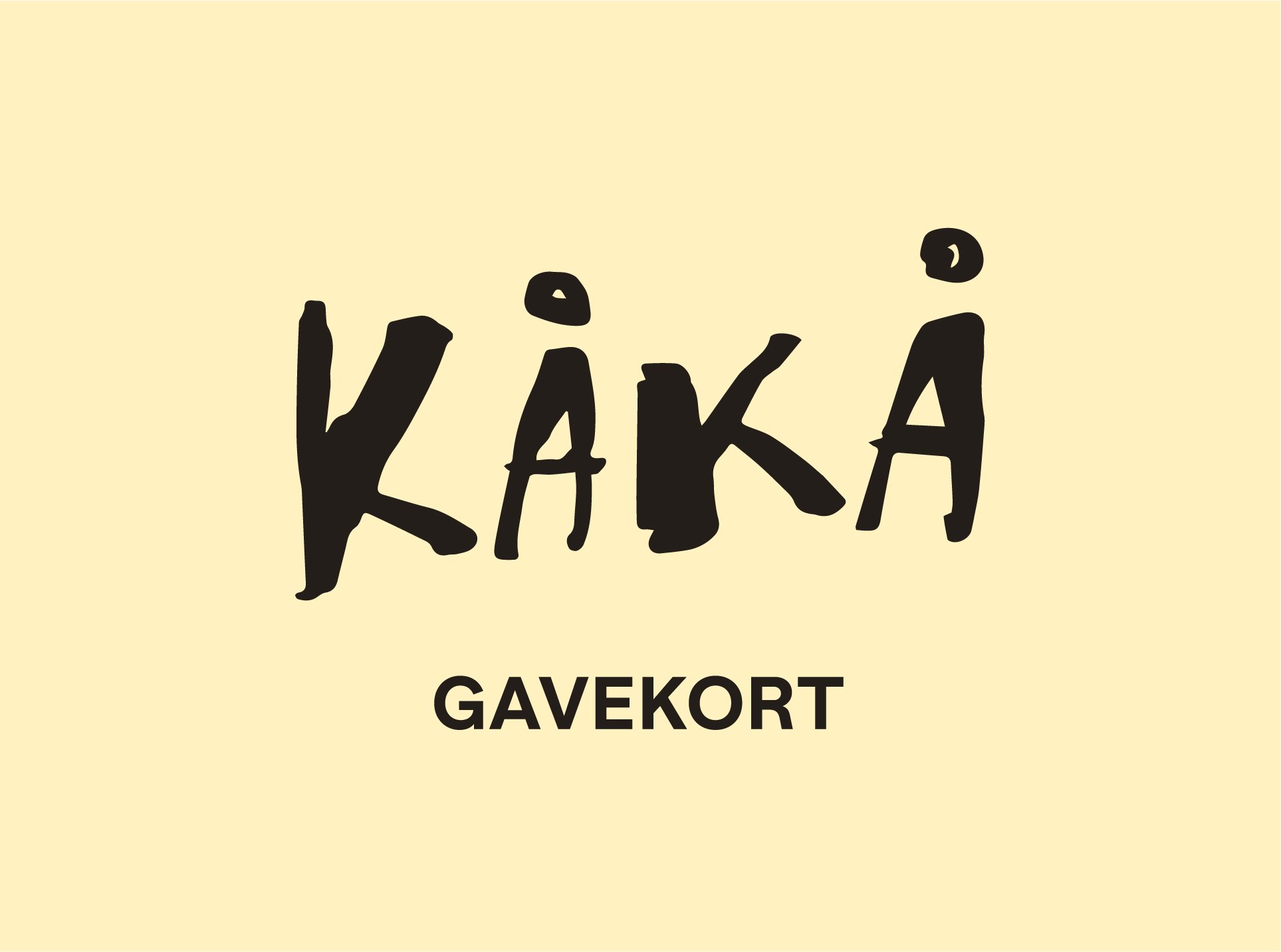 Gavekort på Kåkå
