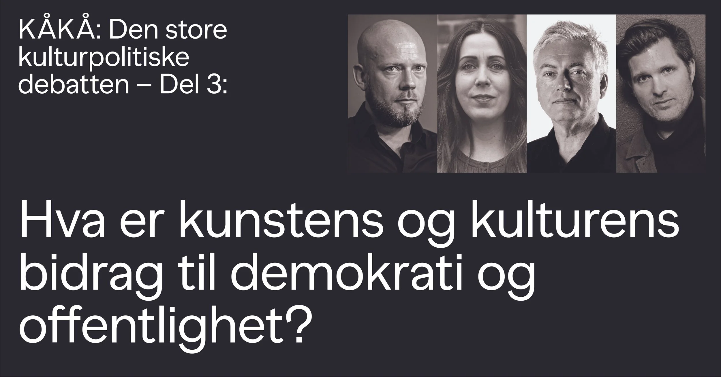 Hva er kunstens og kulturens bidrag til demokrati og offentlighet?&nbsp;
