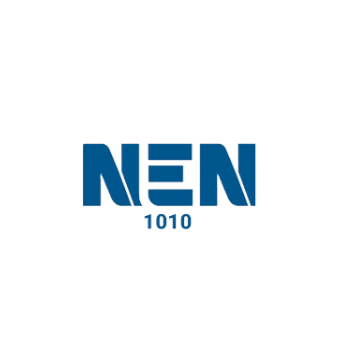 Logo van NEN met de tekst 1010 onder de letters.
