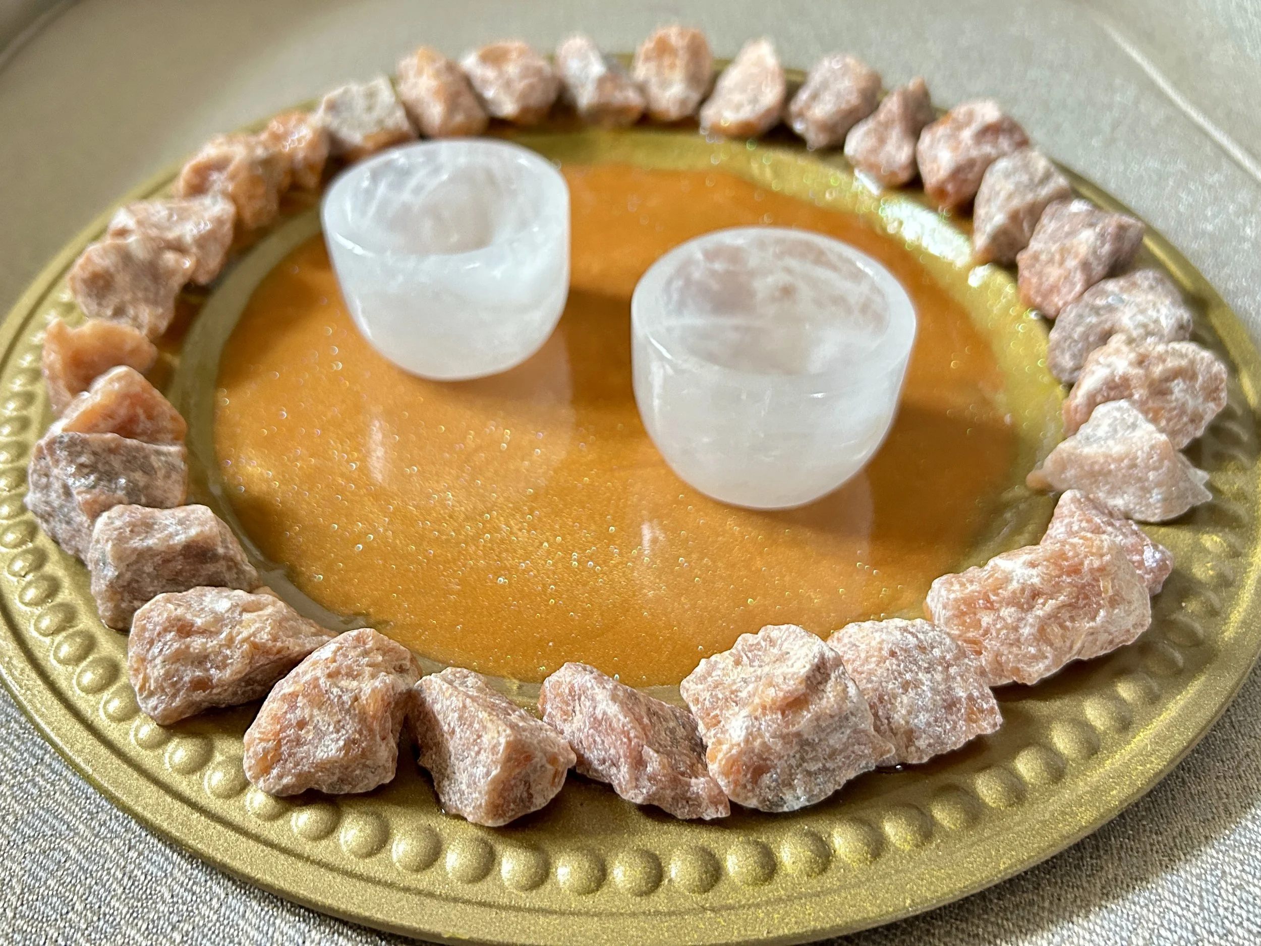 Clear Quartz Tea Cups