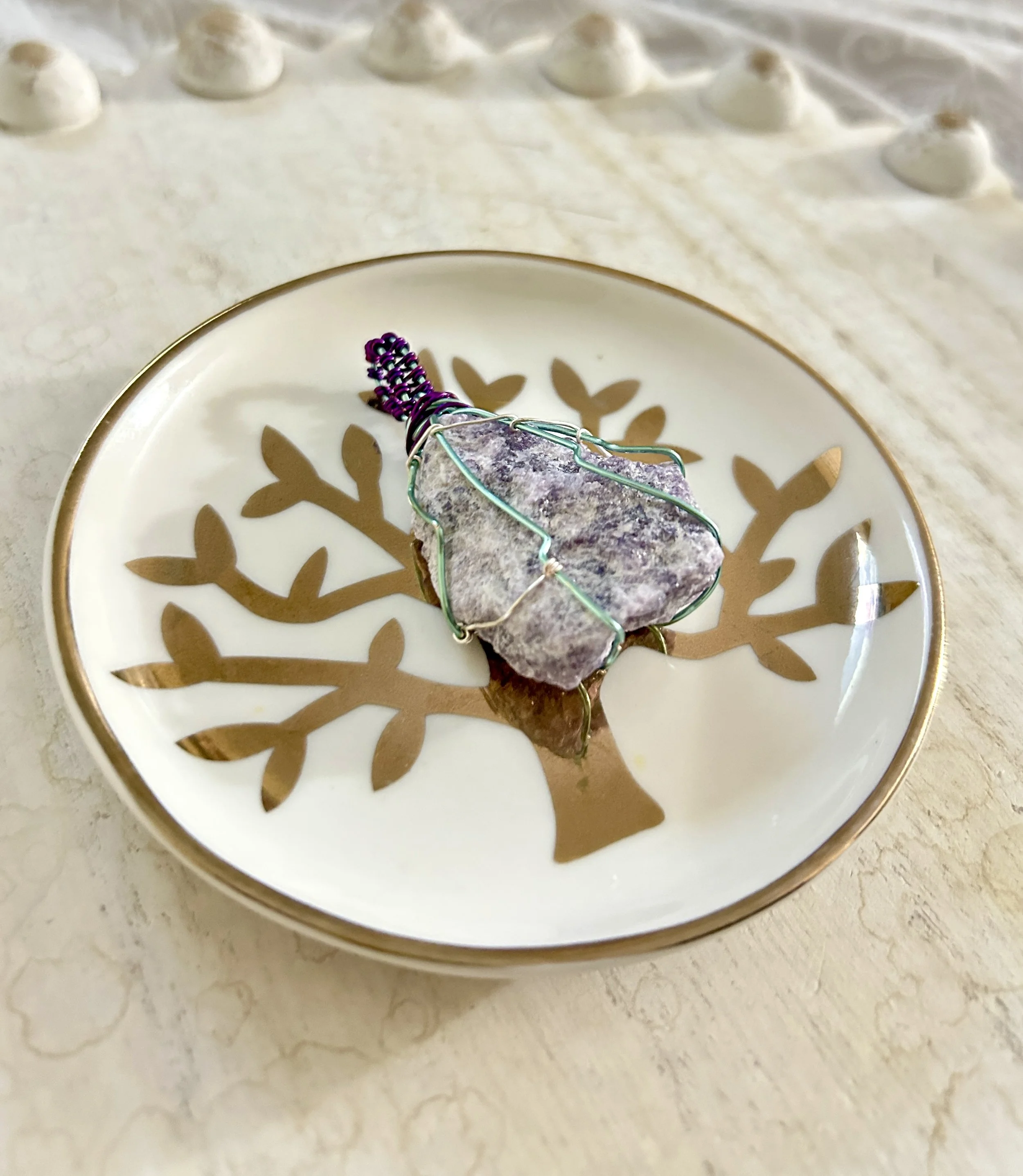 Small Lepidolite Pendant