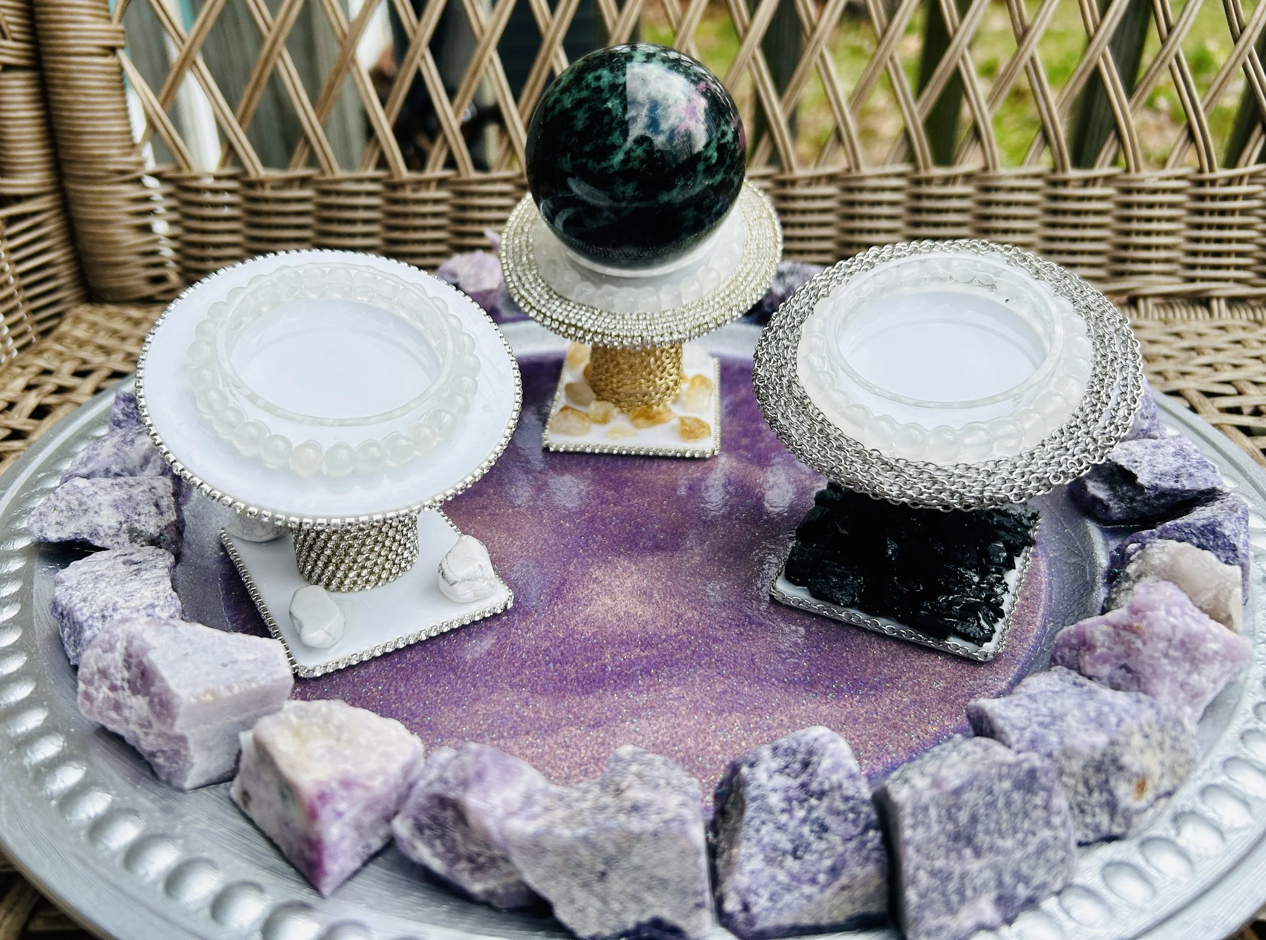 Crystal Sphere Stand