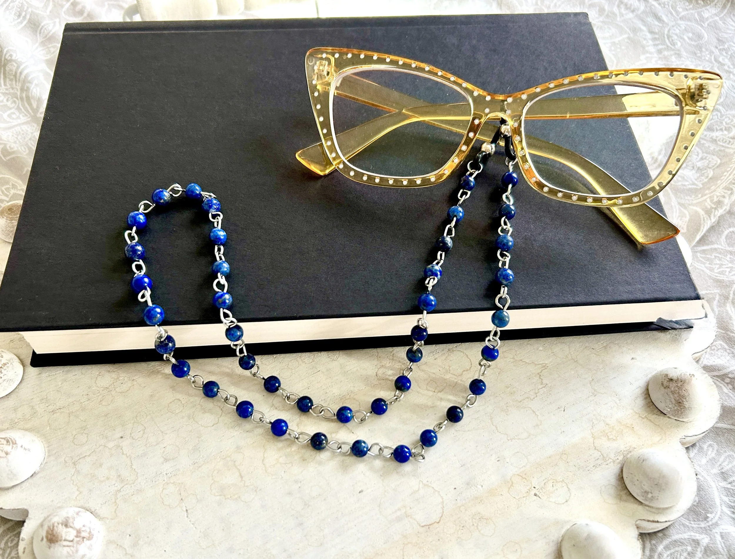 Lapis Lazuli Eyeglass Chain