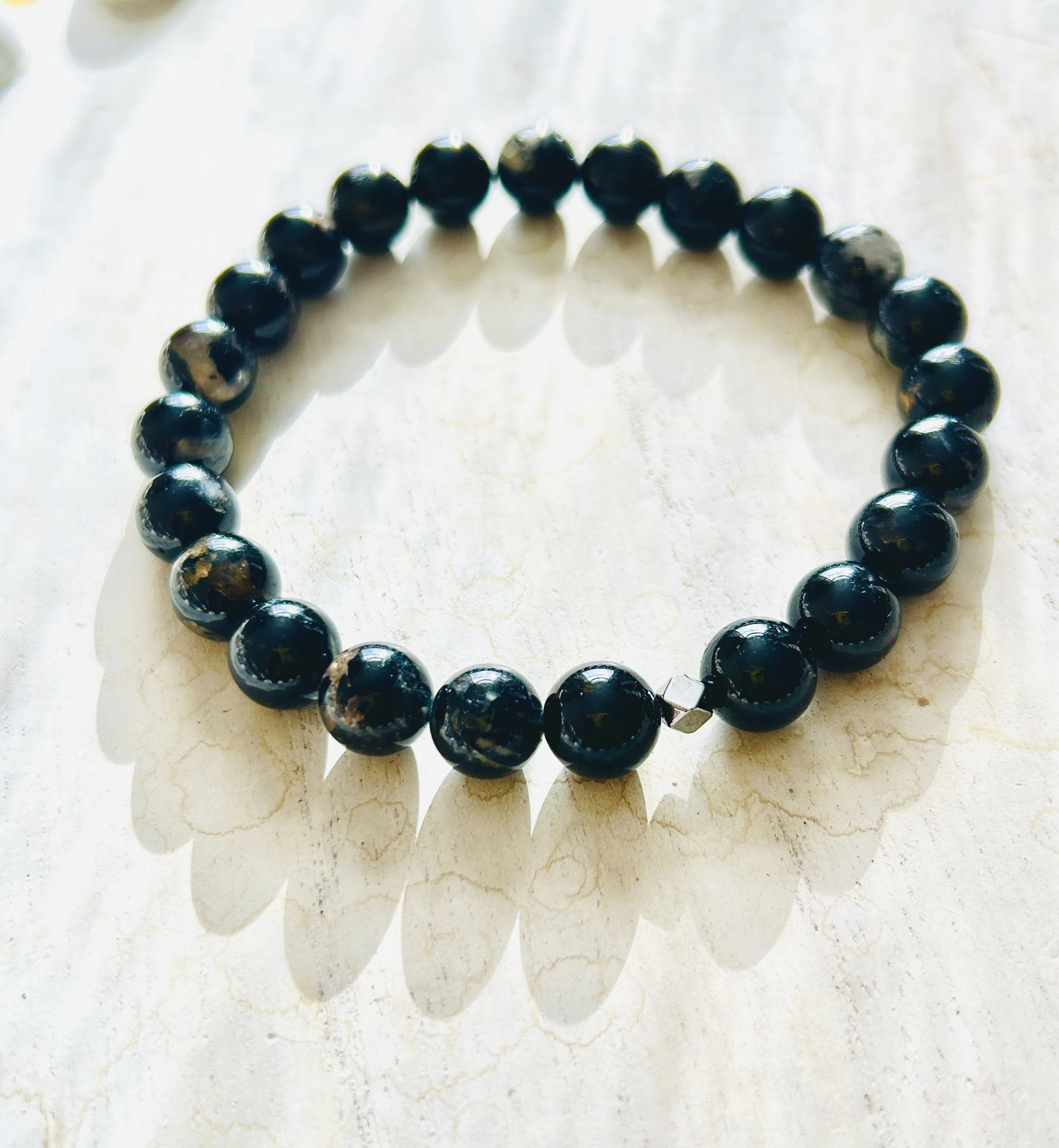 Black Tourmaline & Hematite Bracelet