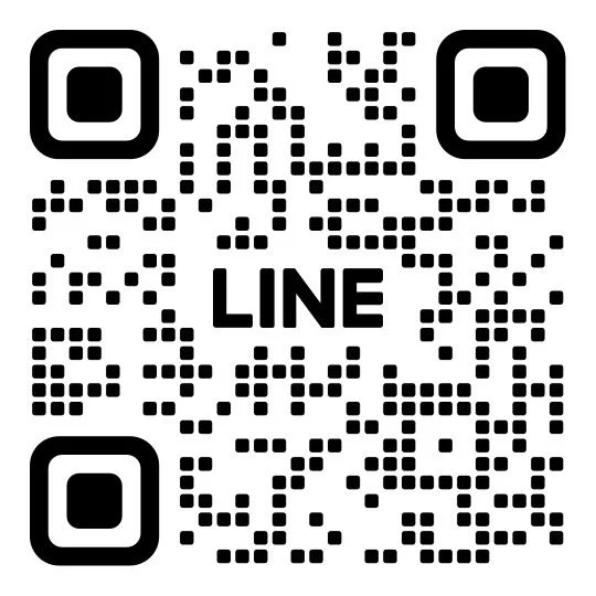 QR code with the word 'LINE' in the center.