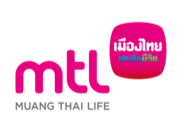 Logo with the text 'MTL' and a pink circle with Thai text inside, with additional pink and black text below.