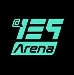 Logo for @IES Arena featuring stylized text in teal and black.