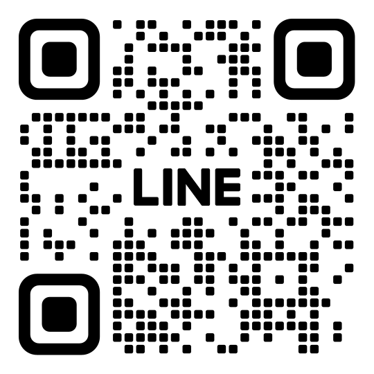 QR code with the text 'LINE' in the center.