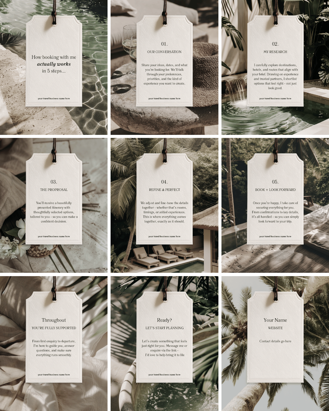 Travel Swing Tag - Why Book With Me?