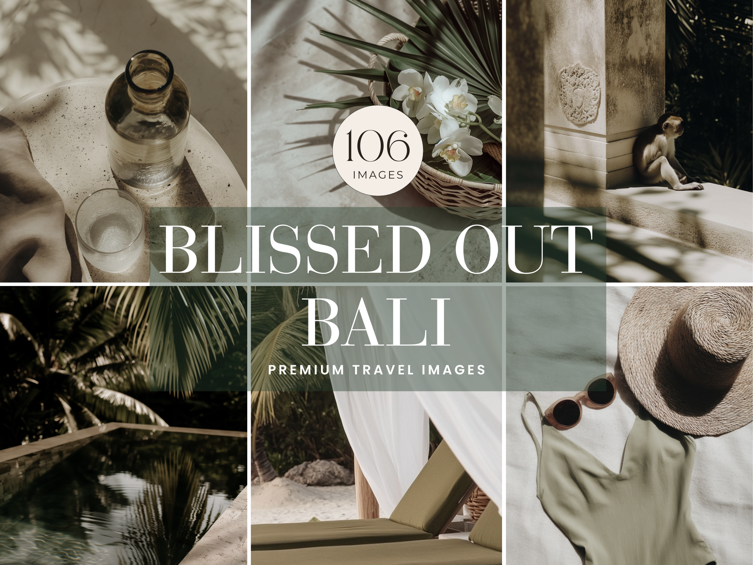 Blissed Out Bali - Aesthetic Travel Stock Images