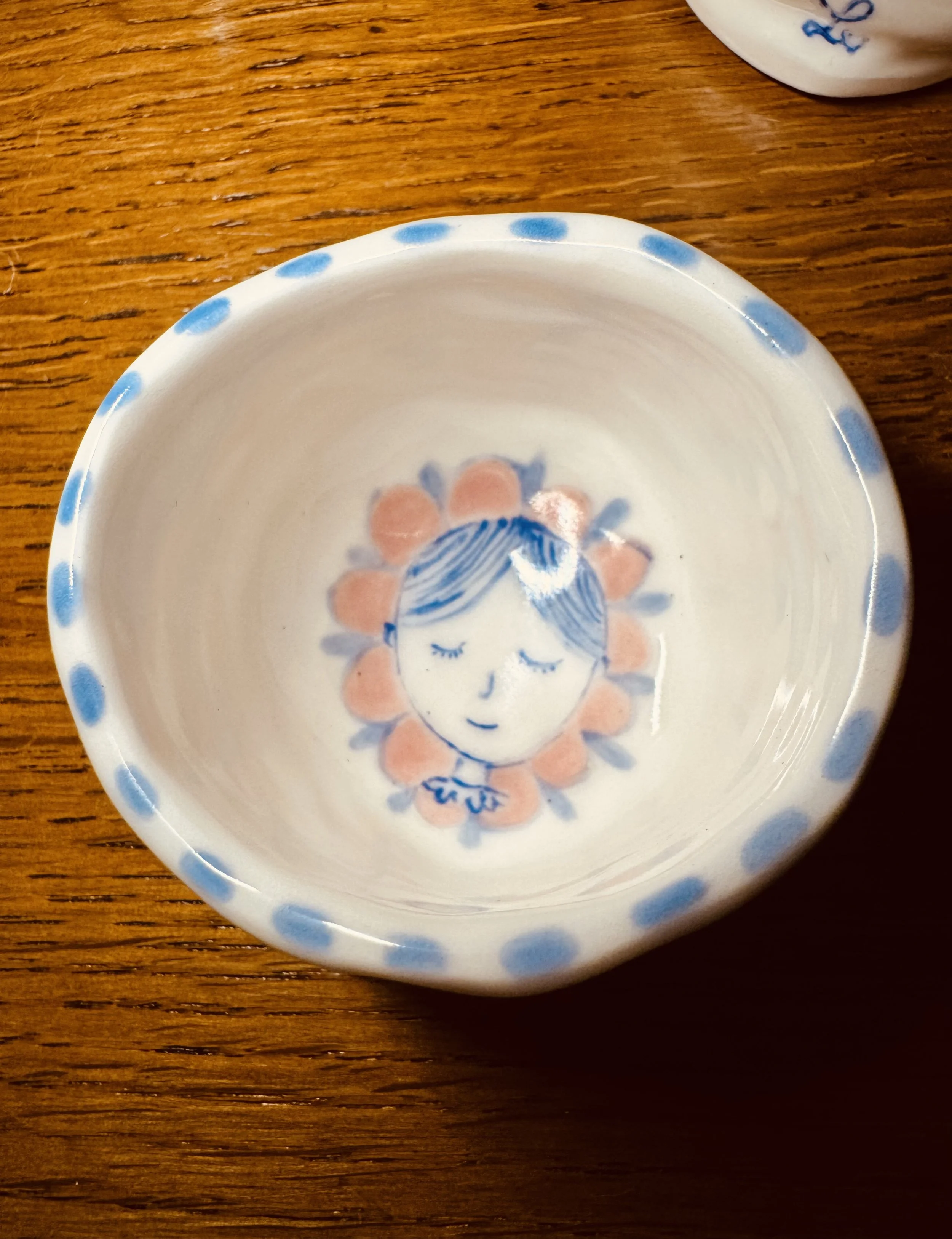 Pink Birds Bowl Interior