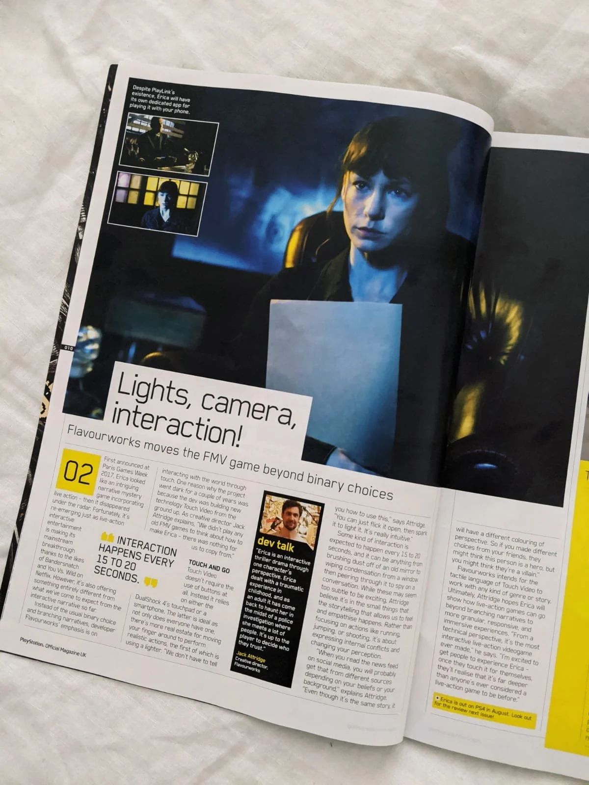 ERICA Press in Playstation Official Magazine
