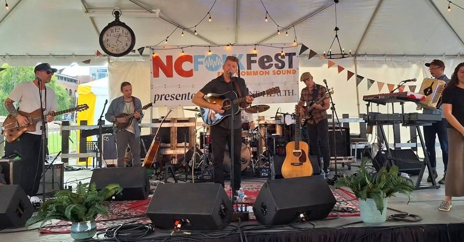 Will post more soon about this, but what a time we had with the @ncfolkfestival &hellip;. The NCFF team is professional and we appreciate them including us!

The @hop.on.the.bandwagon crew is feeling especially grateful. Thank you to all the people w
