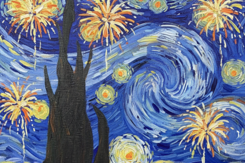 Starry T-Shirt Painting