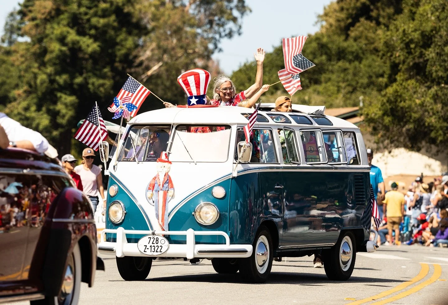 We watched the &ldquo;World&rsquo;s Shortest Parade&rdquo; in Aptos this morning. #fourthofjuly #worldsshortestparade #aptos #4thofjuly #parade #4th #santacruz