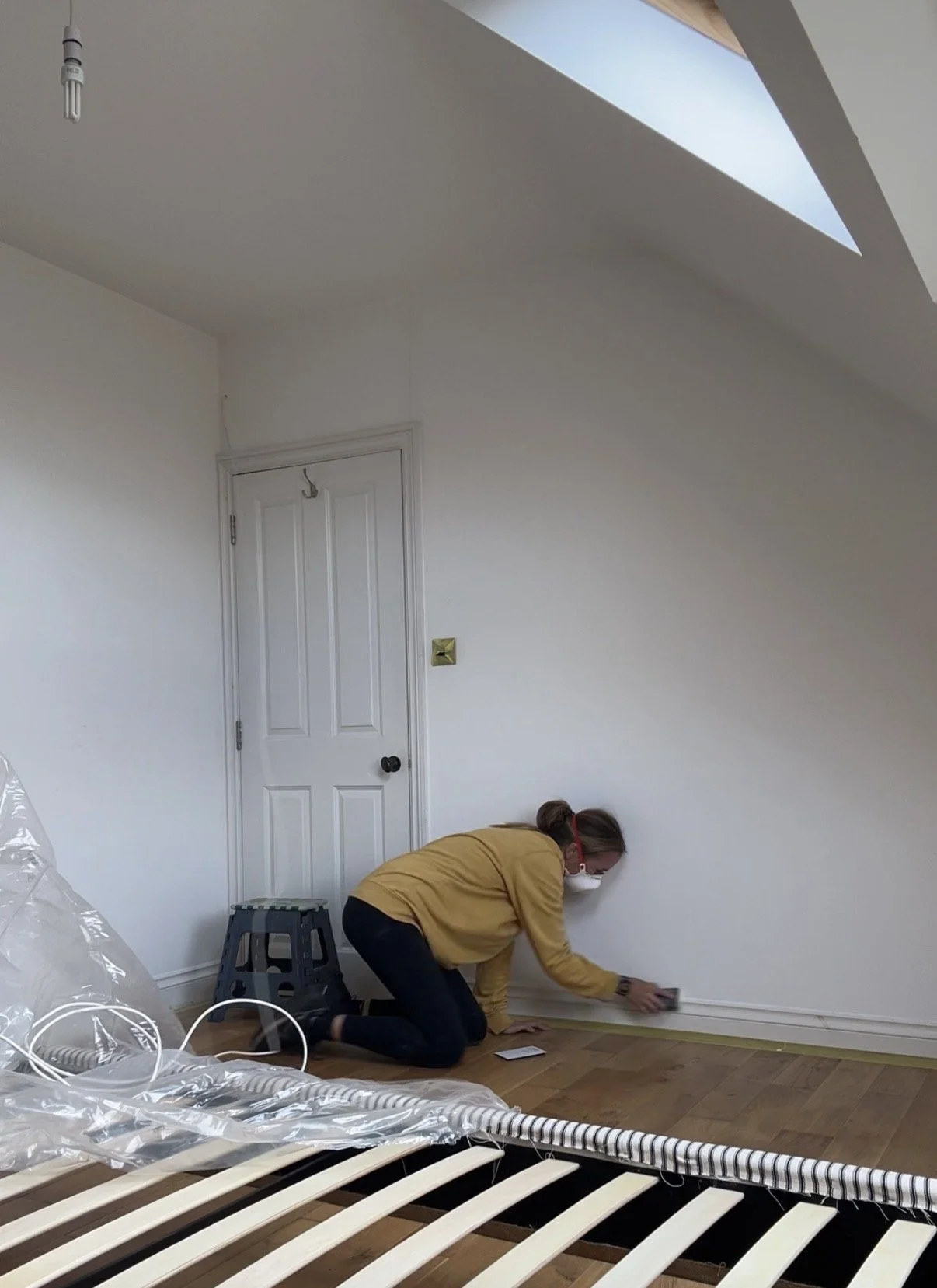 Before - a loft room lacking warmth