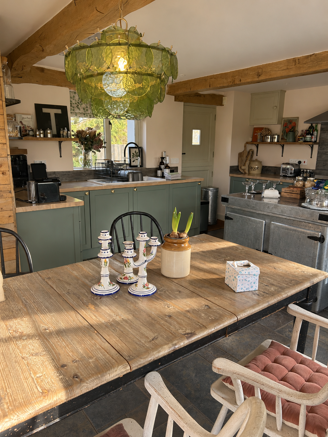 Sunlit Rustic Farmhouse Kitchen.png