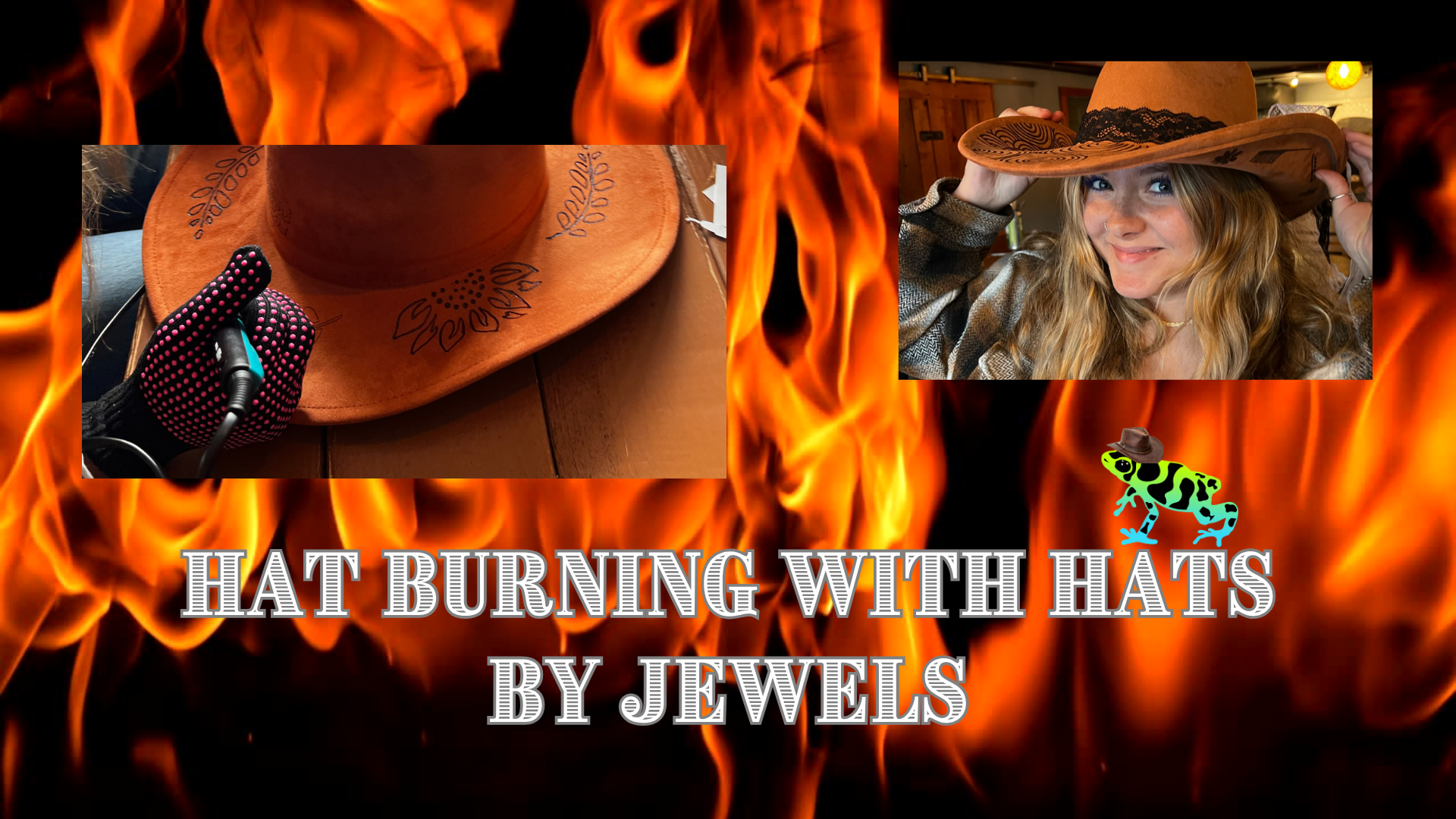 Hat Burning Workshop with Hats By Jewels