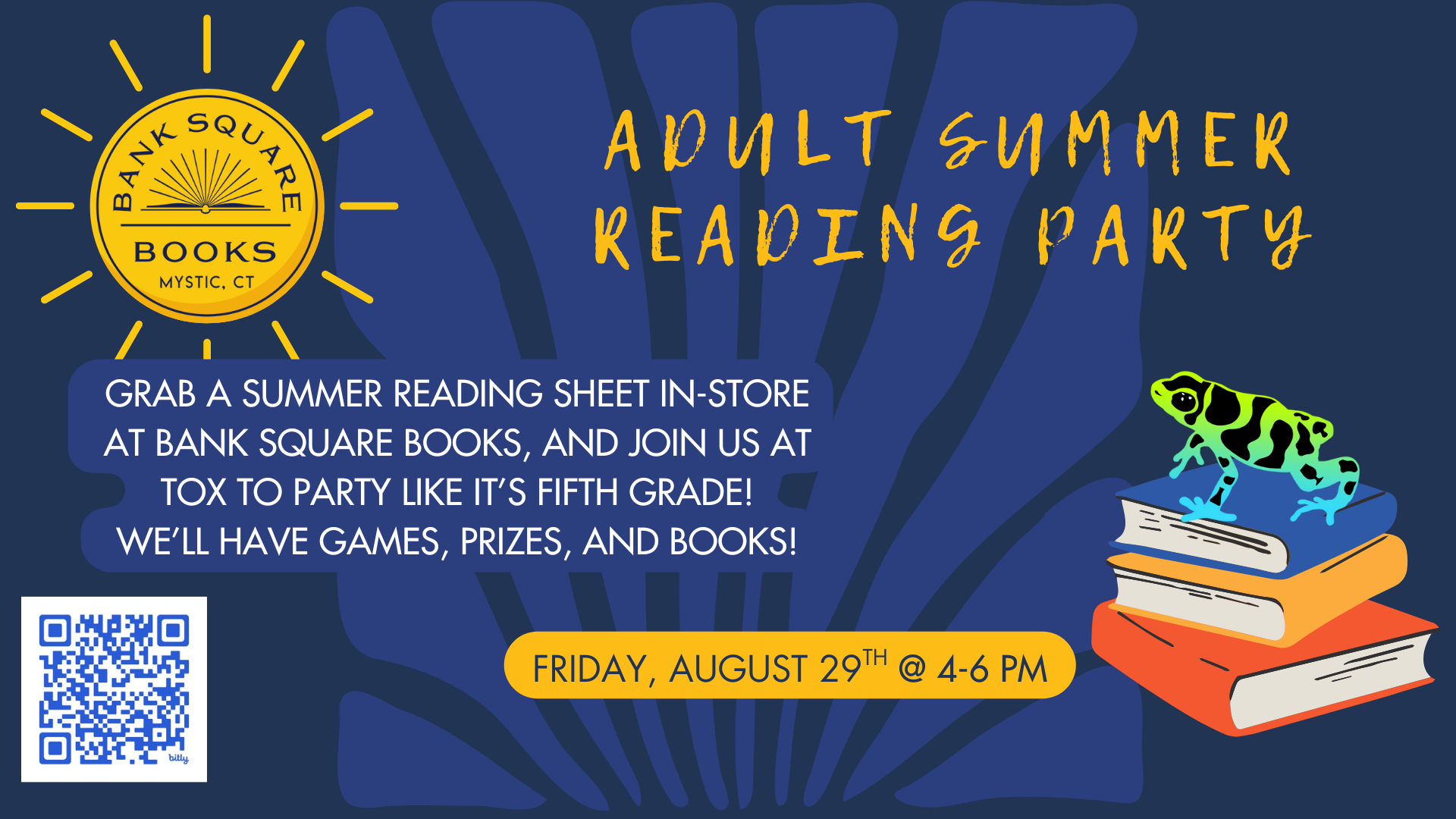 Adult Summer Reading Party with Bank Square Books
