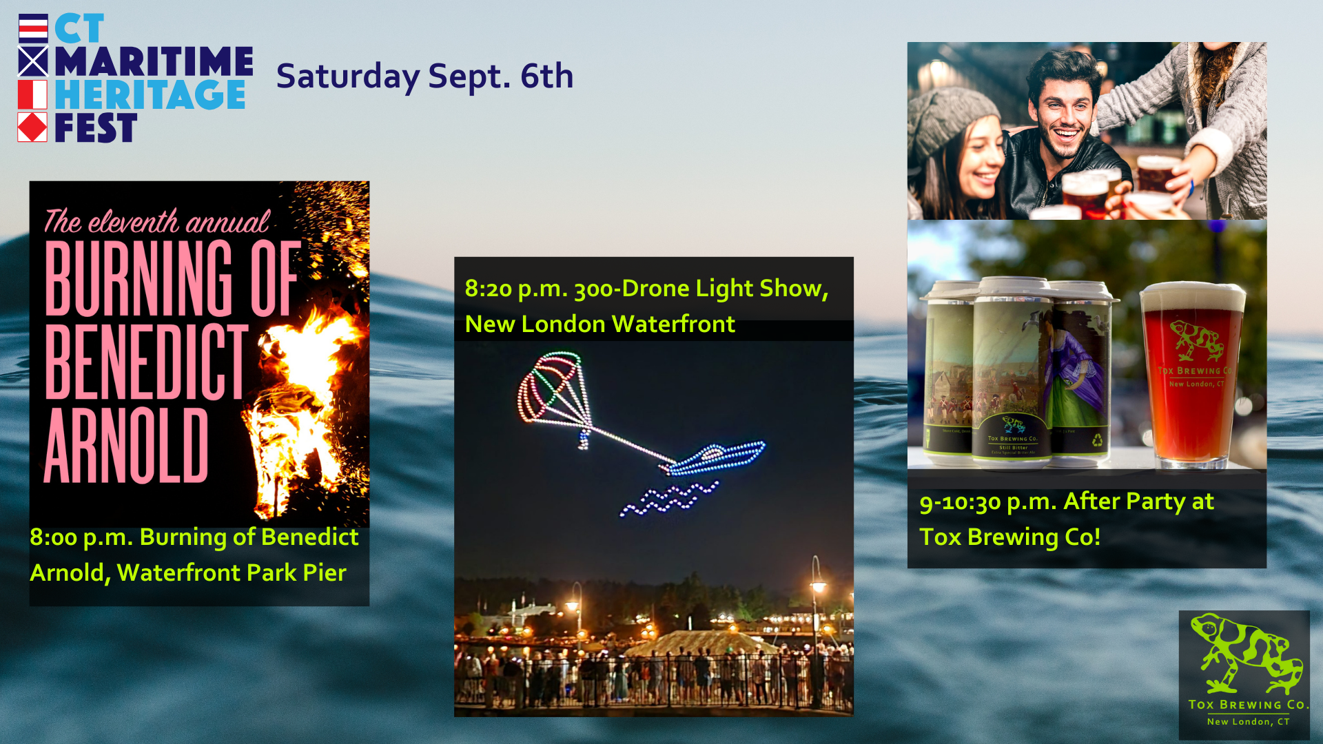 Maritime Heritage Festival Burning and Drone Light Show After Party!