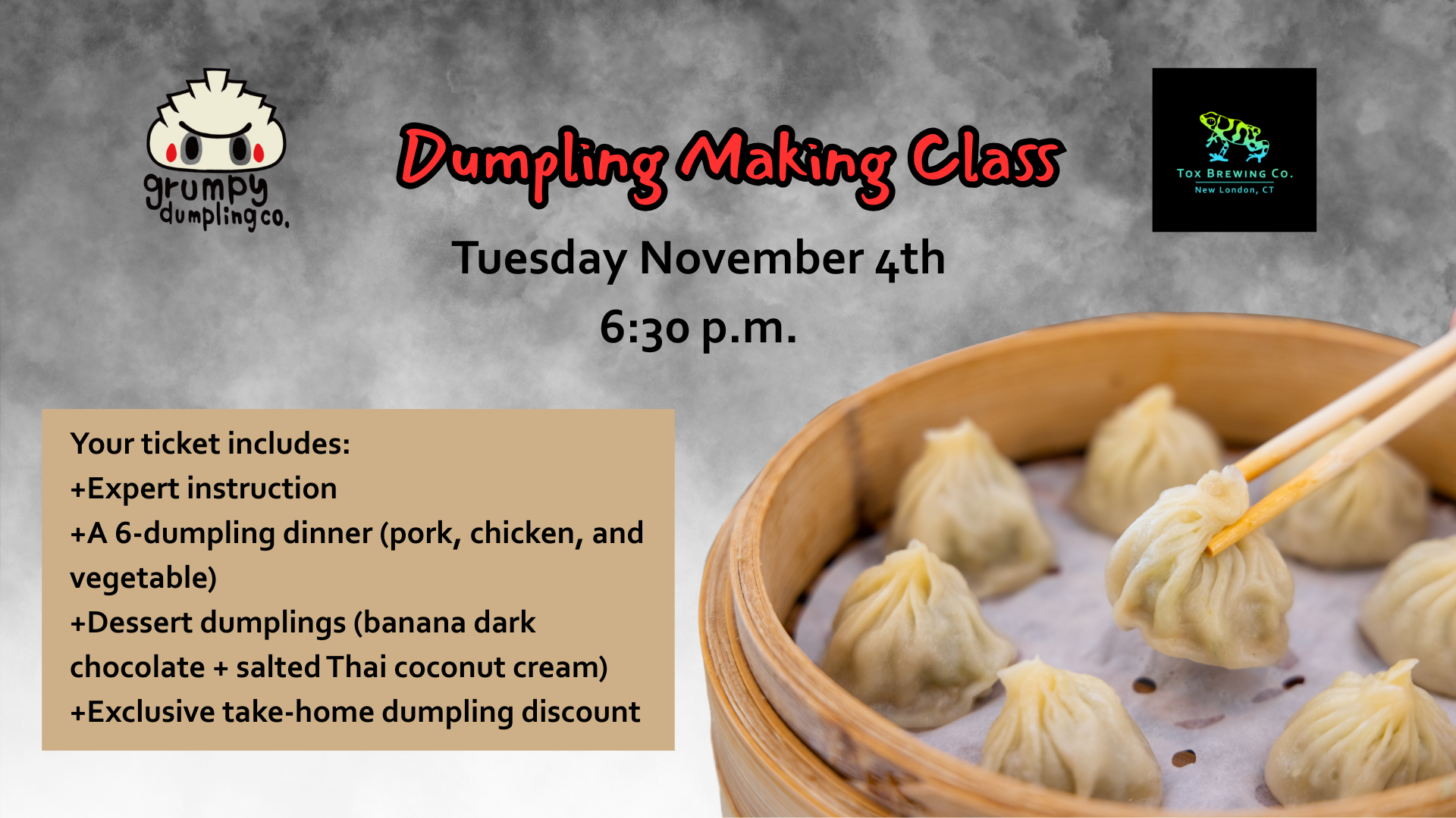 Dumpling Making Class with Grumpy Dumpling