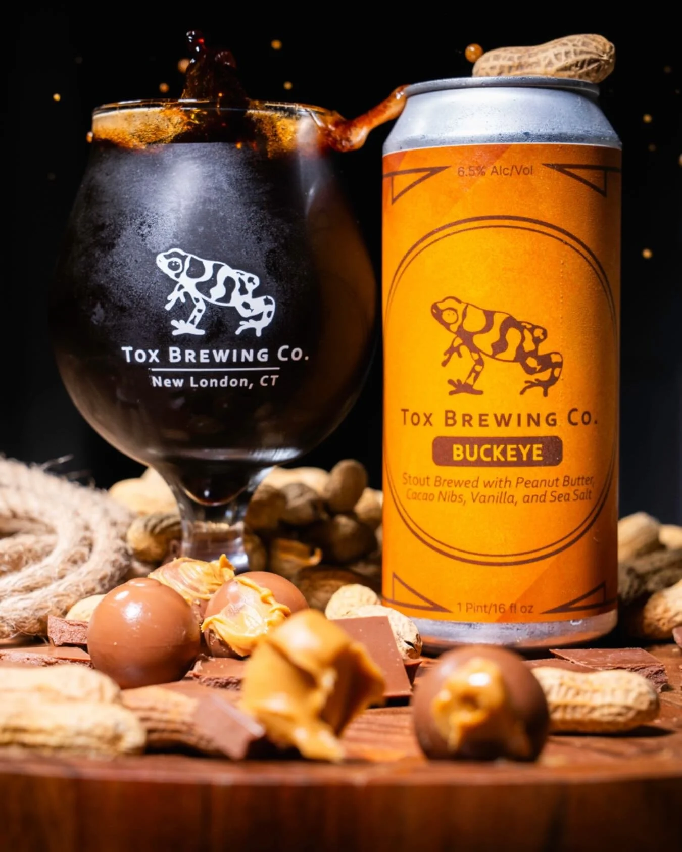 We can't just drop something light and crispy this week.  We have a fresh run of buckeye coming off the canning line this morning and added to our draft list as well.
🍫🥜
Buckeye, Chocolate Peanut Butter Stout 6.5% - Named after the poisonous nut an