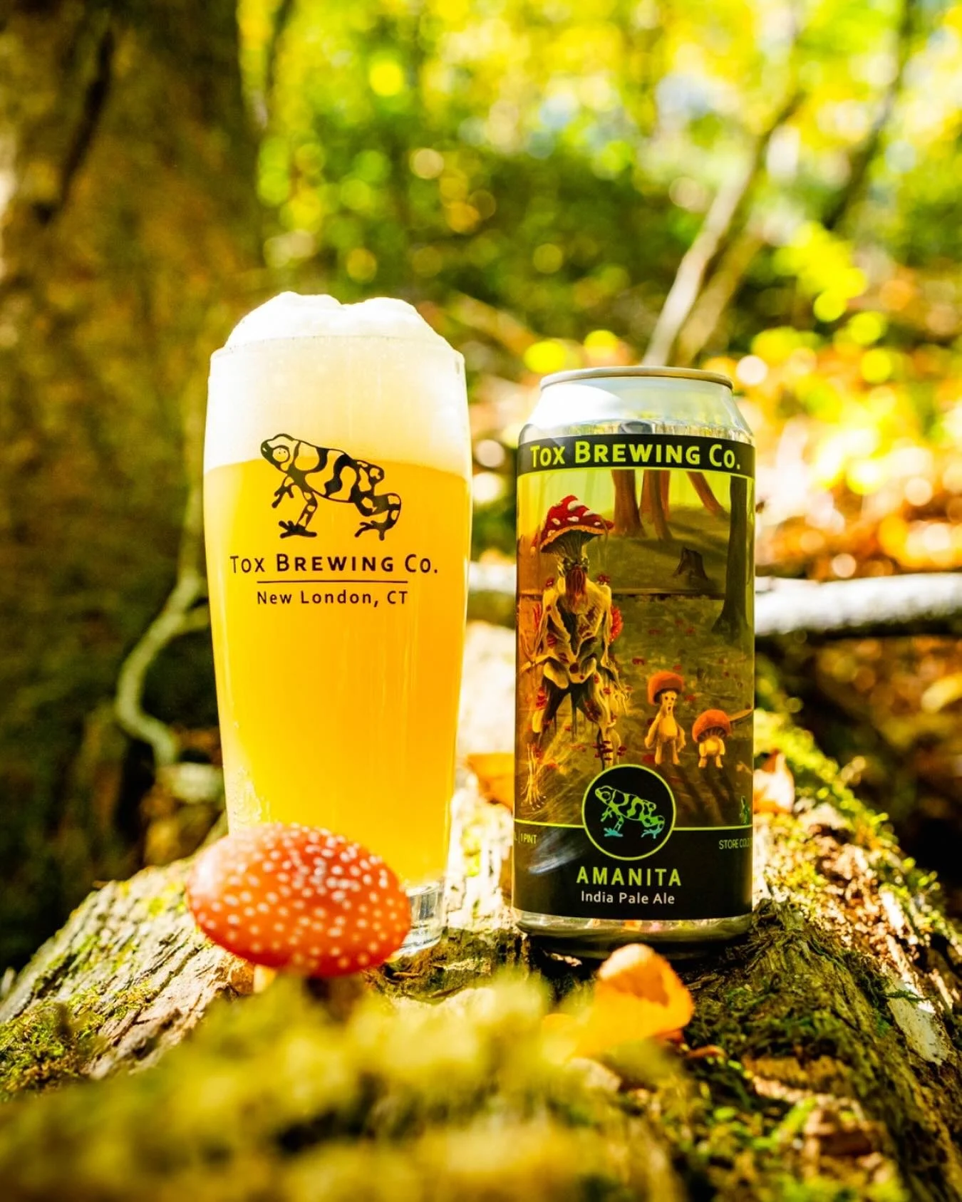 🍄Another week, another exciting reason to stop. Amanita is our 7% Mosaic forward IPA that also features Cascade and Citra hops. It's bright yellow, soft, fluffy, and slightly sweet with juicy hop flavors. This beer exudes flavors of dank citrus, man