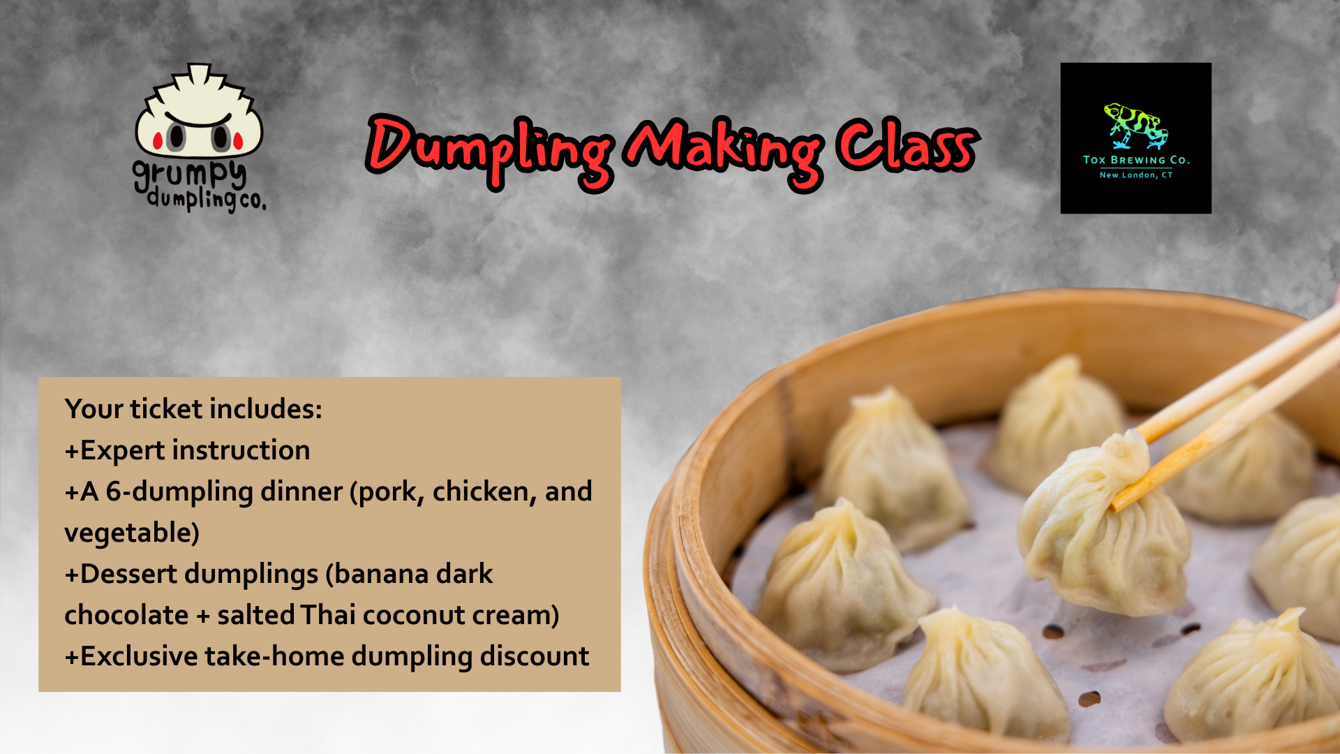 Dumpling Making Class with Grumpy Dumpling 