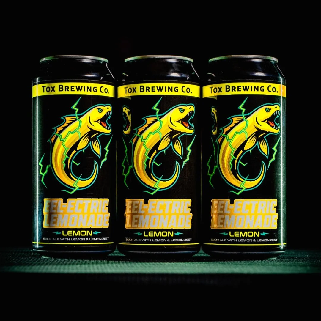 We are thrilled to debut a brand new series that we debuted for Retox and are whipping up at @twelve.percent.beer.project. Eel-ectric Lemonade is a light and approachable fruited sour. All the flavor without being a gloopy lactose bomb (those are coo