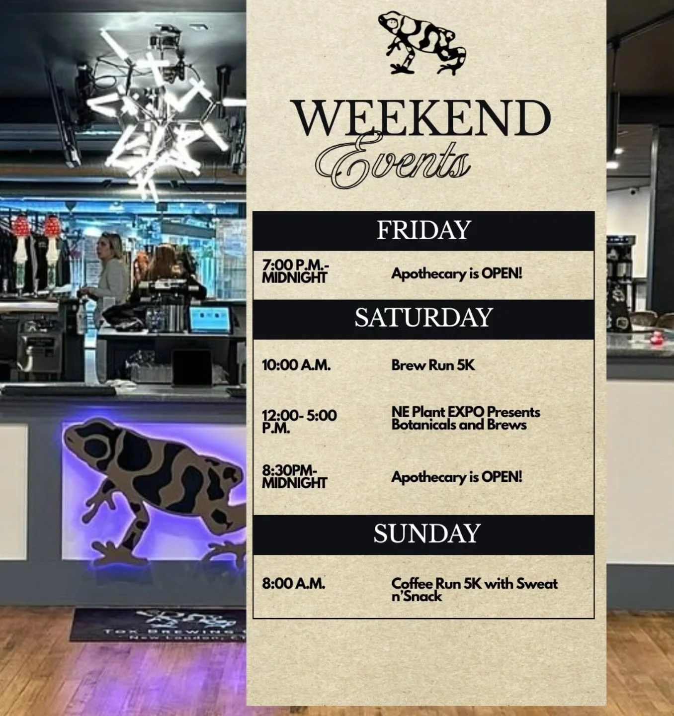 In case the return of Double Lily of the Valley Plum Fruited Sour isn't enough to entice you to the taproom this weekend, we've got an amazing lineup of events to usher in the month of May! 

Kick off your weekend today with a fresh pint and tasty pi