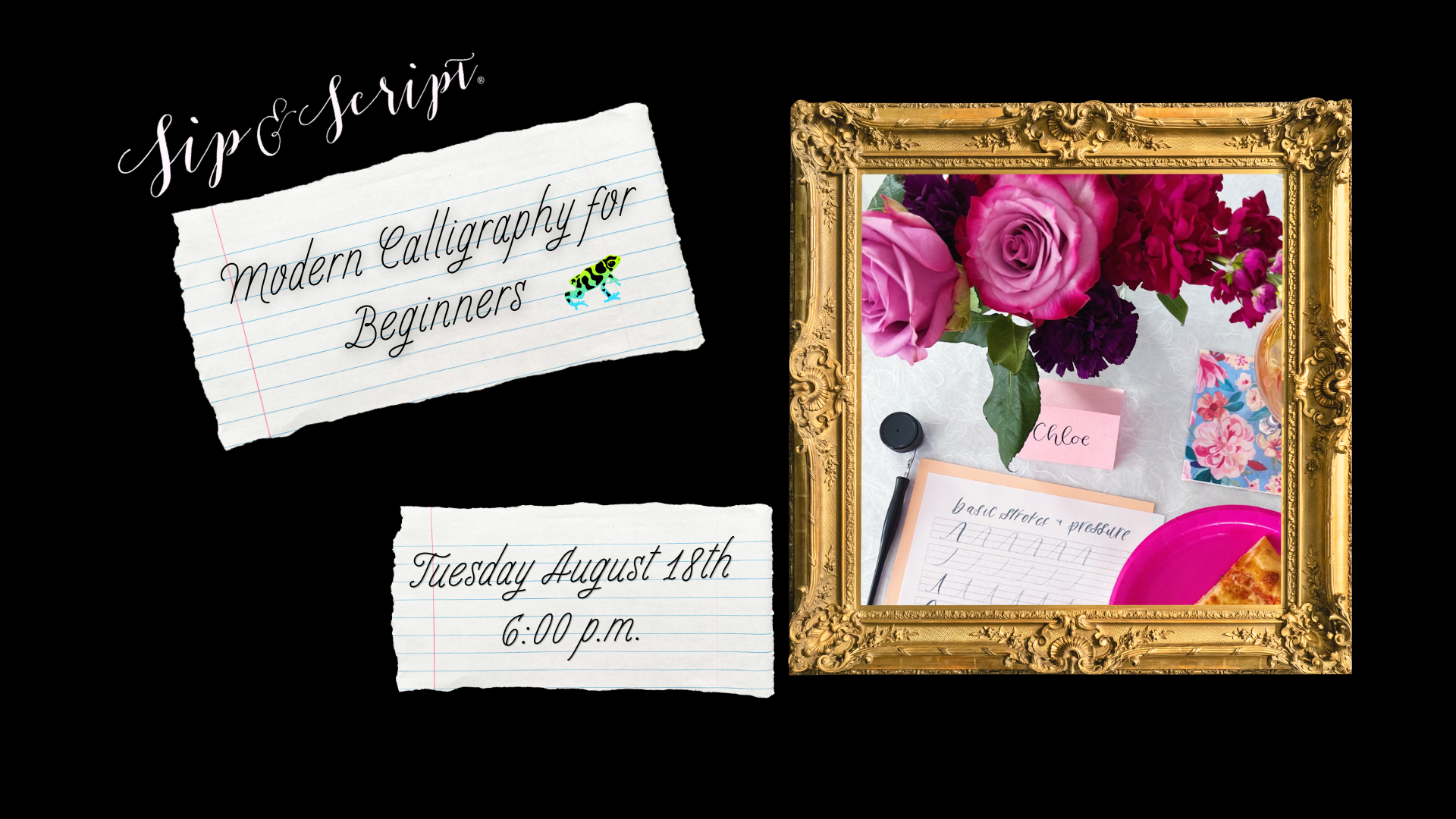 Sip & Script: Modern Calligraphy for Beginners