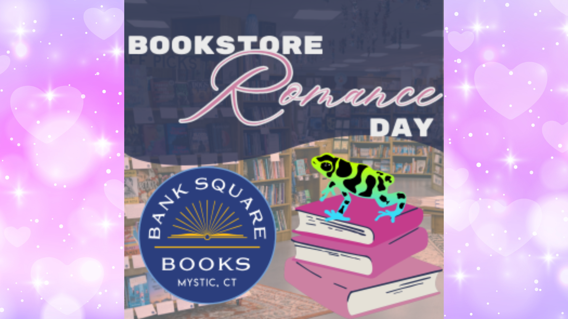 Bookstore Romance Day Book Fair with Bank Square Books