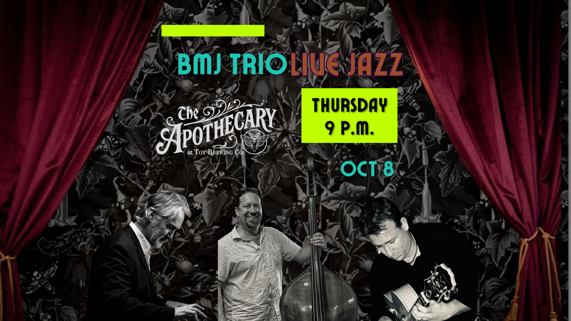 Live Jazz: BMJ Trio in The Apothecary