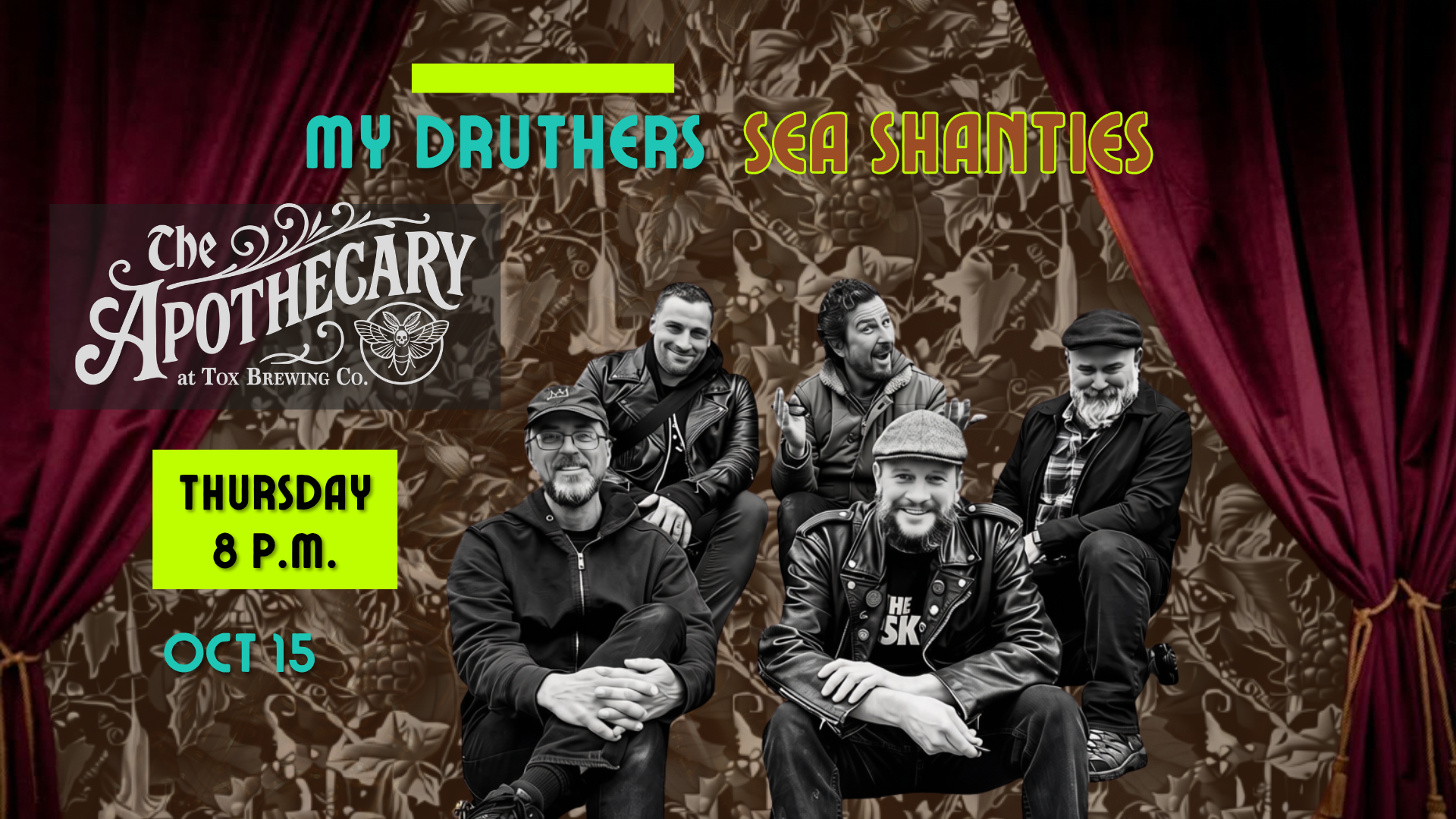 Live Music Thursdays in The Apothecary: Punk Rock Sea Shanties & Rebel Songs with My Druthers